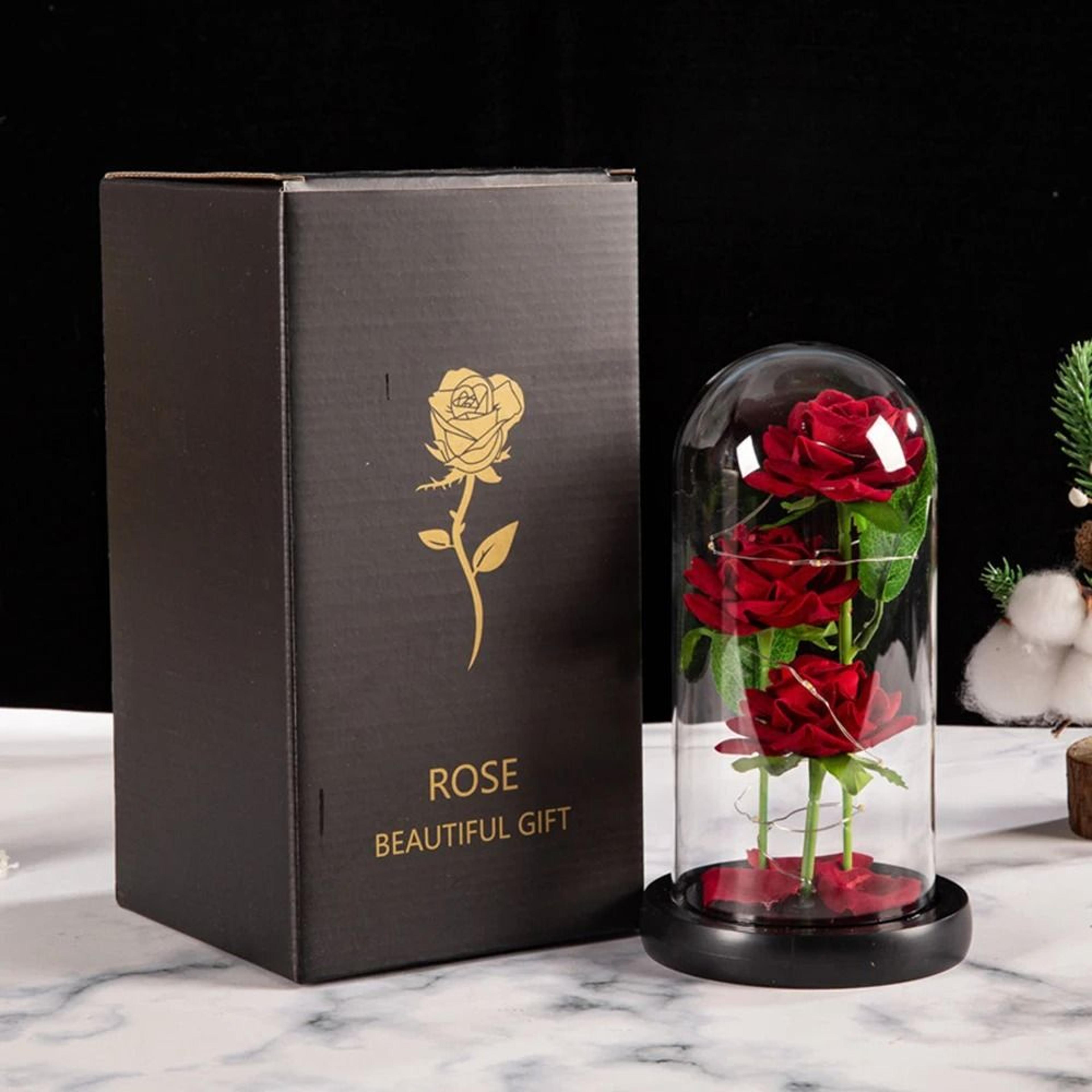 led galaxy rose artificial flowers gift for wedding valentine day and mothers day decoration