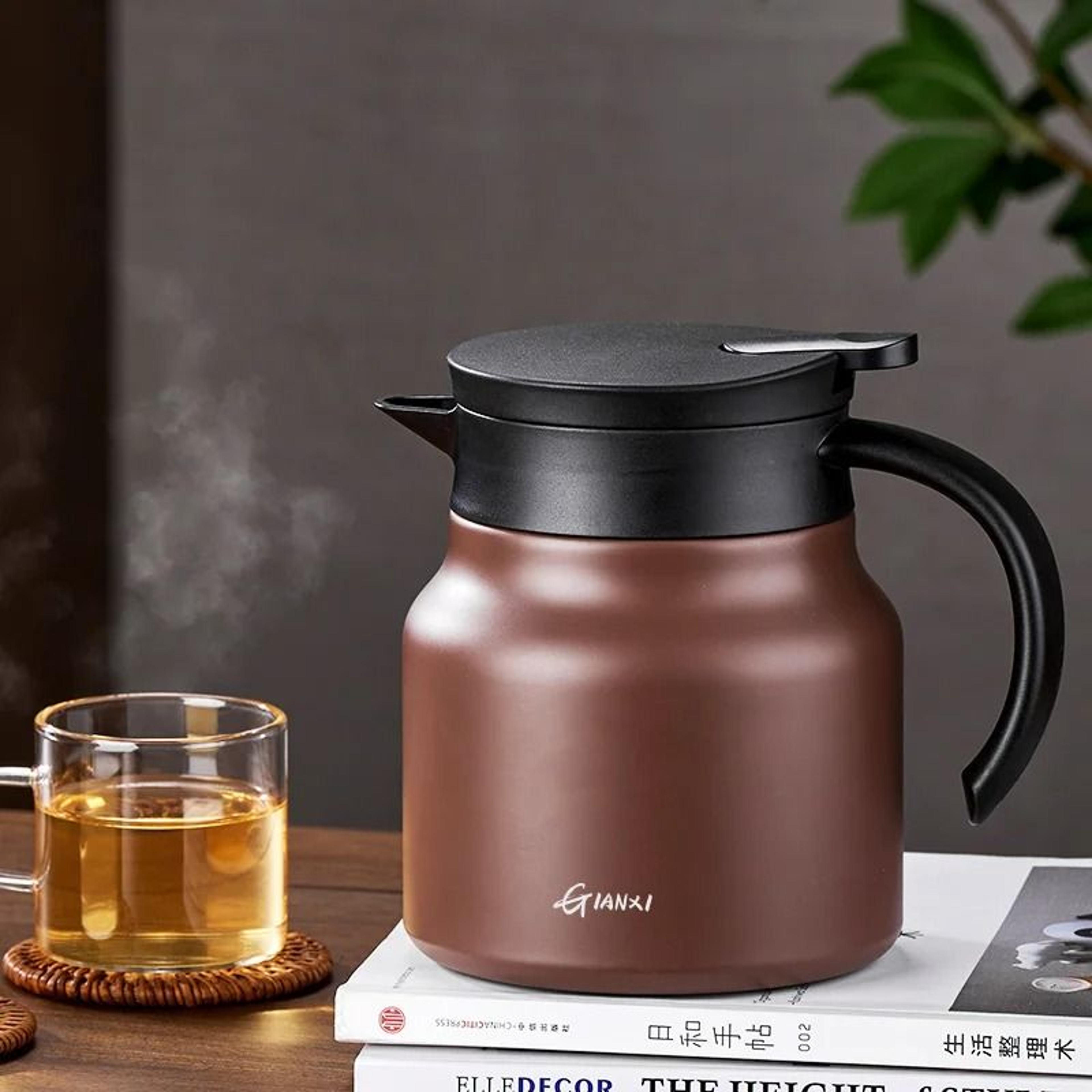 household ceramic thermal kettle tea set for brewing black and white tea