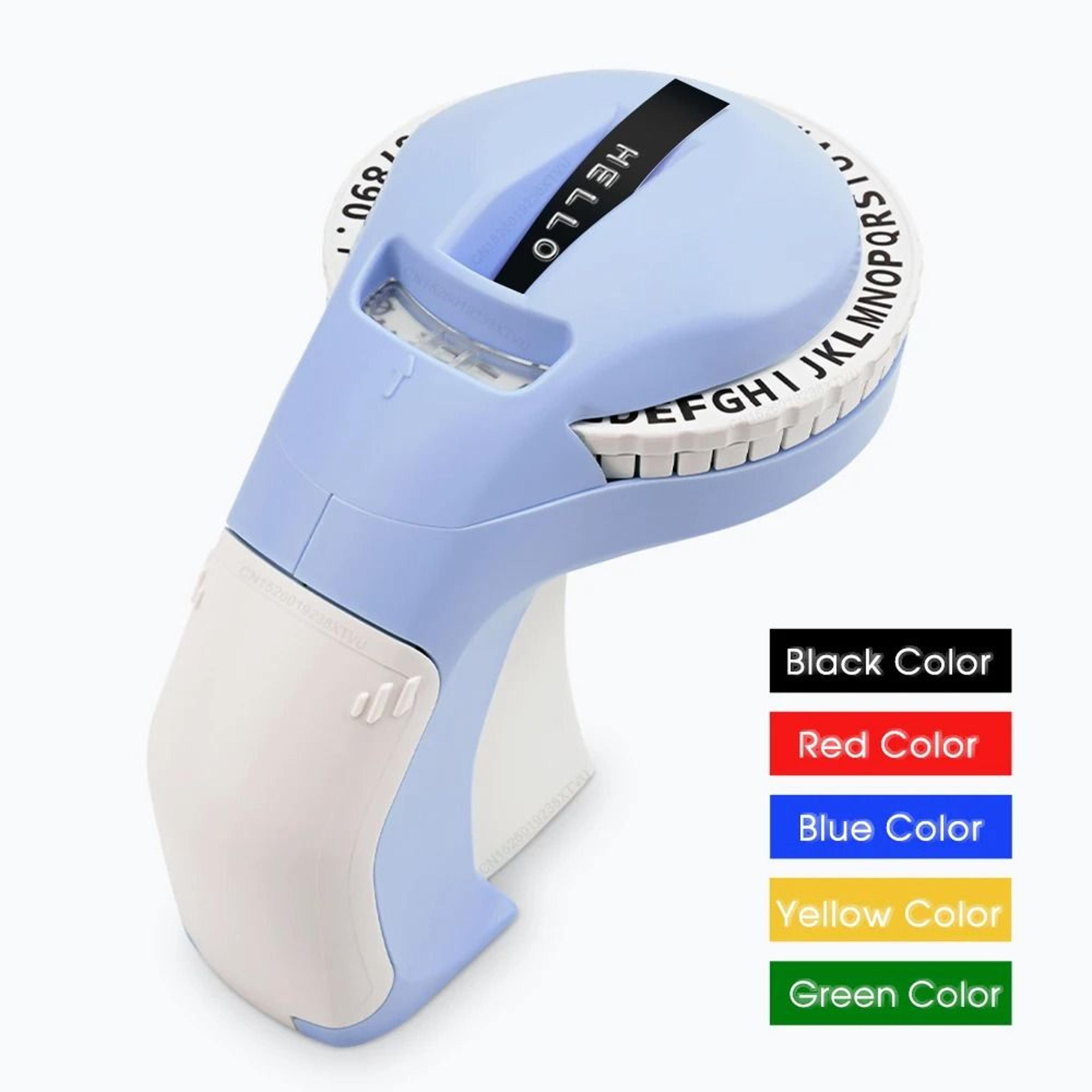 portable label maker b90 manual embossing printer compatible with 9mm tapes