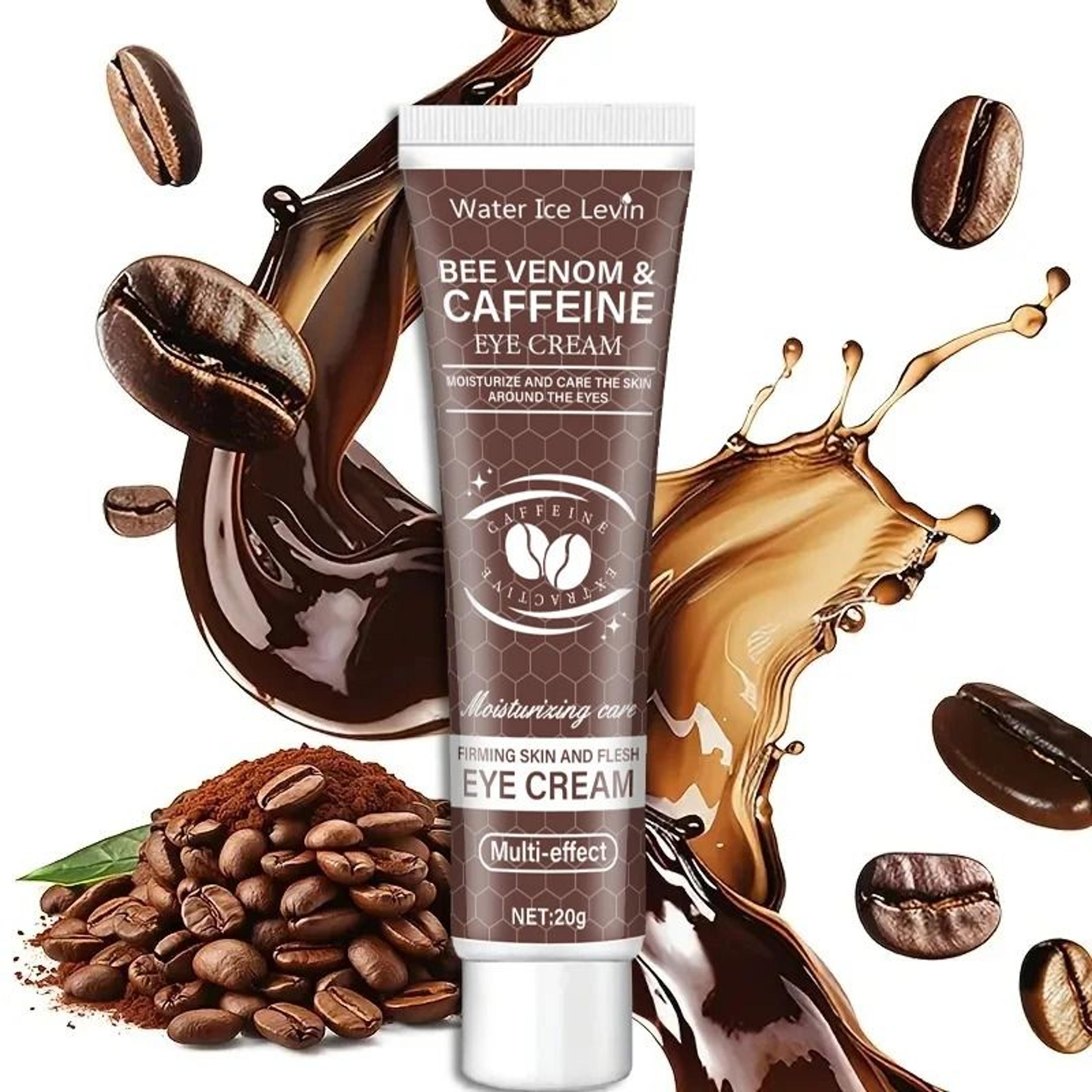 natural caffeine moisturizing firming eye cream for dark circles puffiness and wrinkle reduction