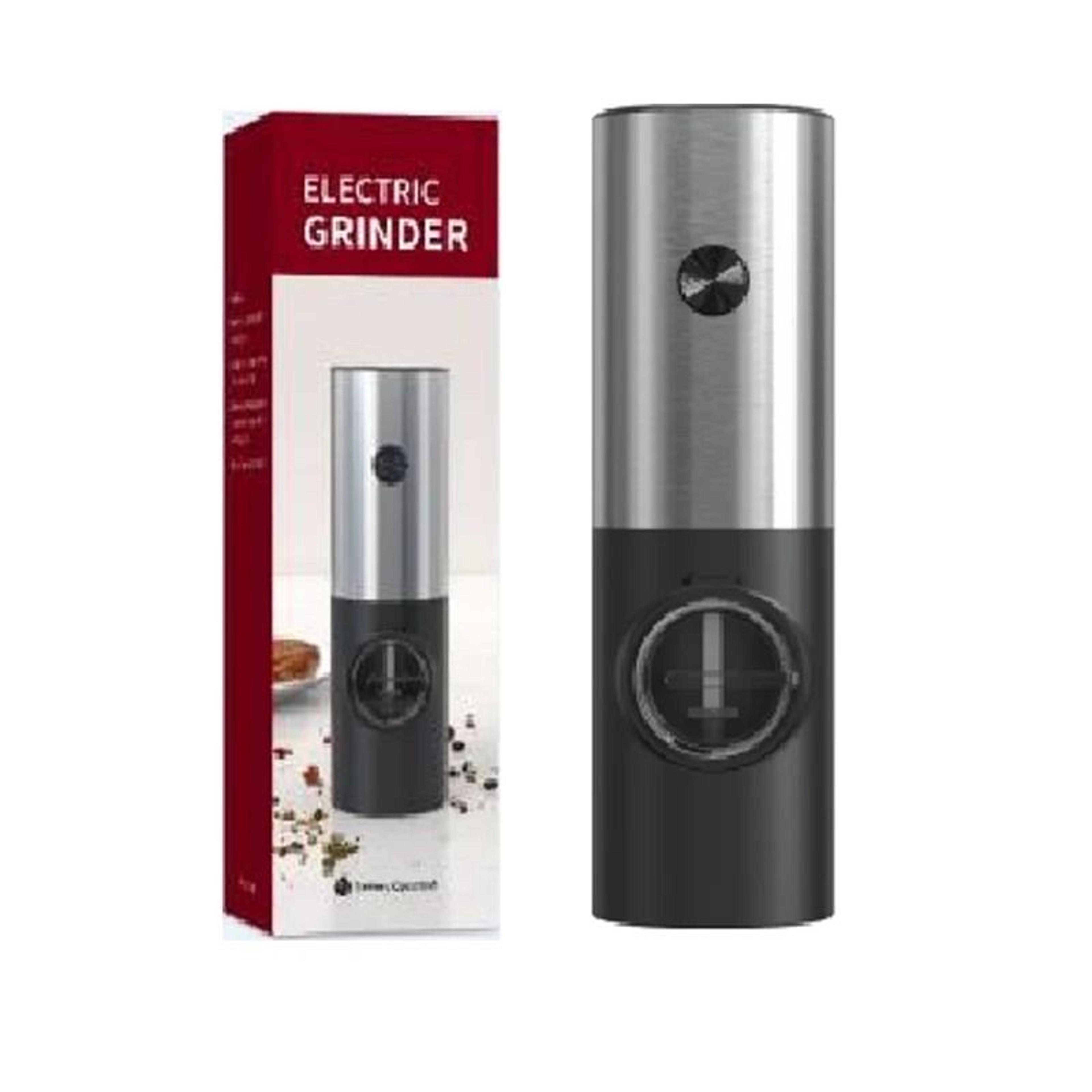 electric automatic salt and pepper grinder set with led light adjustable spice mill
