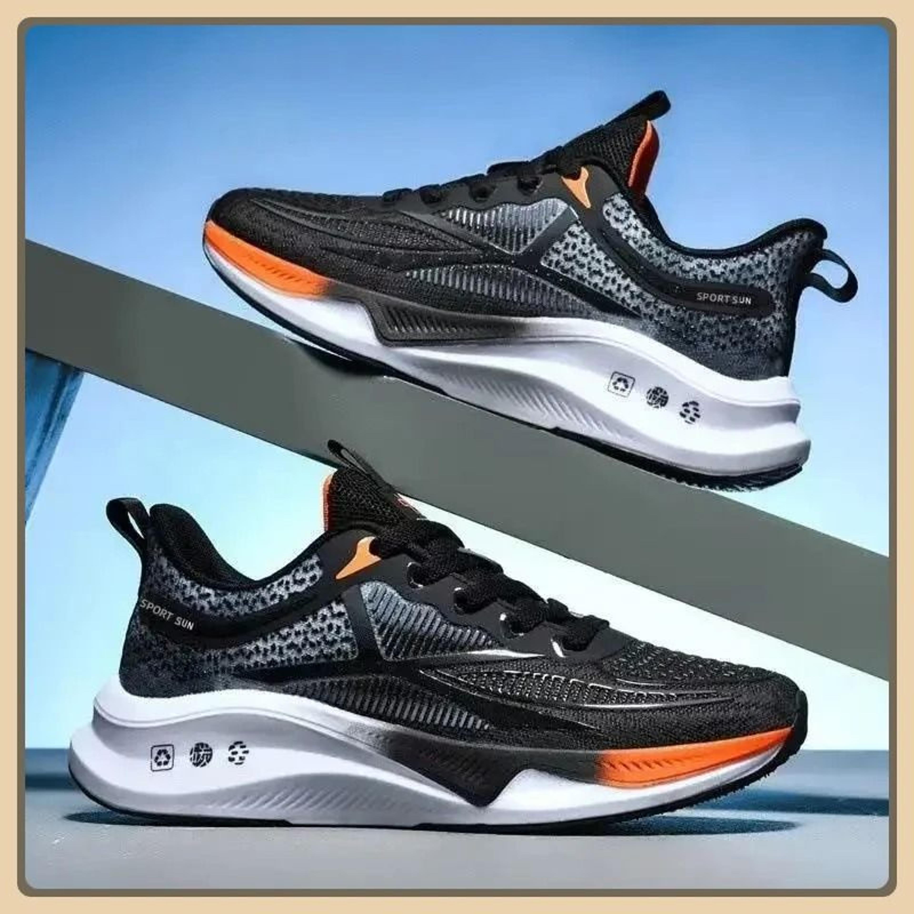 men lace up lightweight breathable running walking sneakers