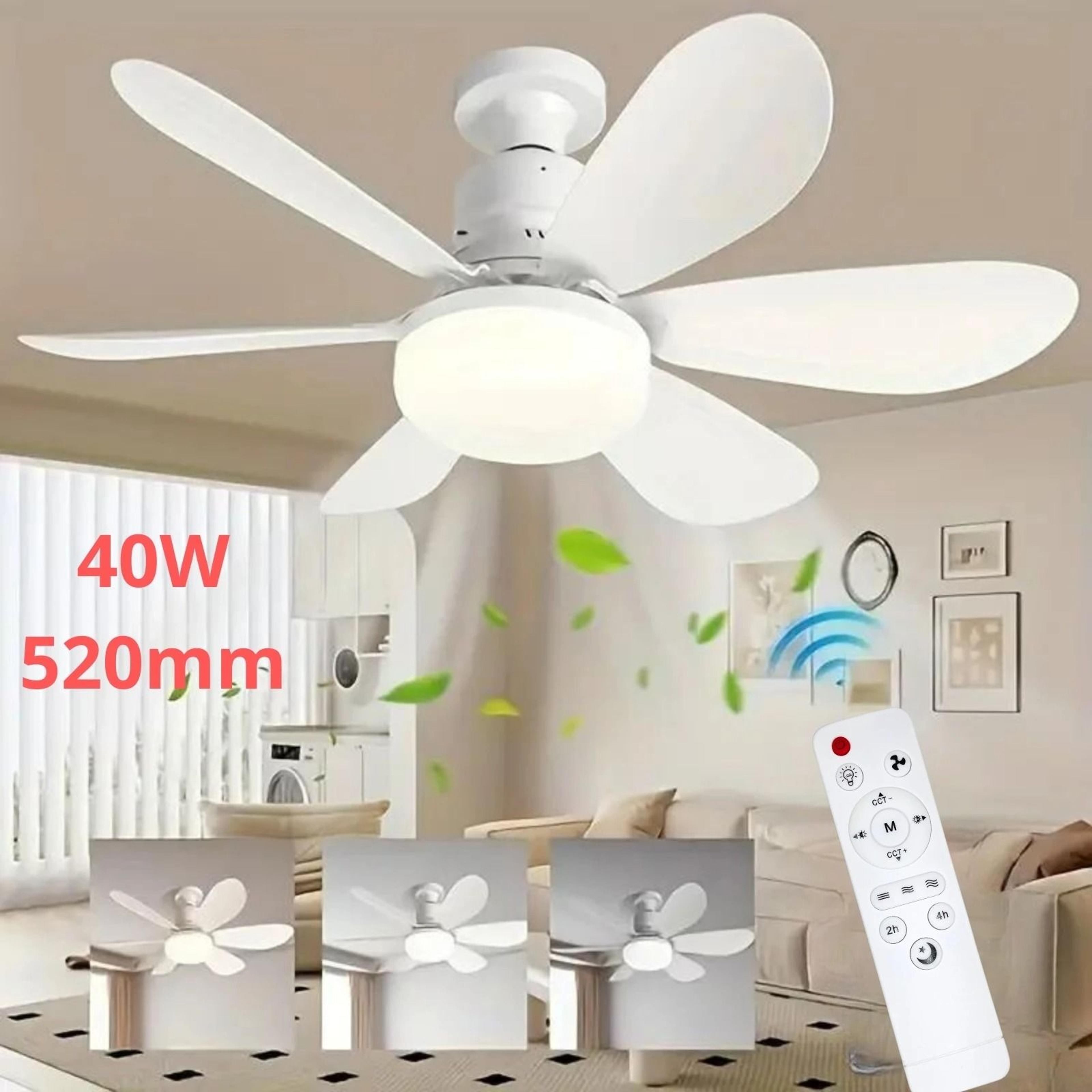 ceiling fan light with remote 20.5 in led fan for kitchen or small rooms