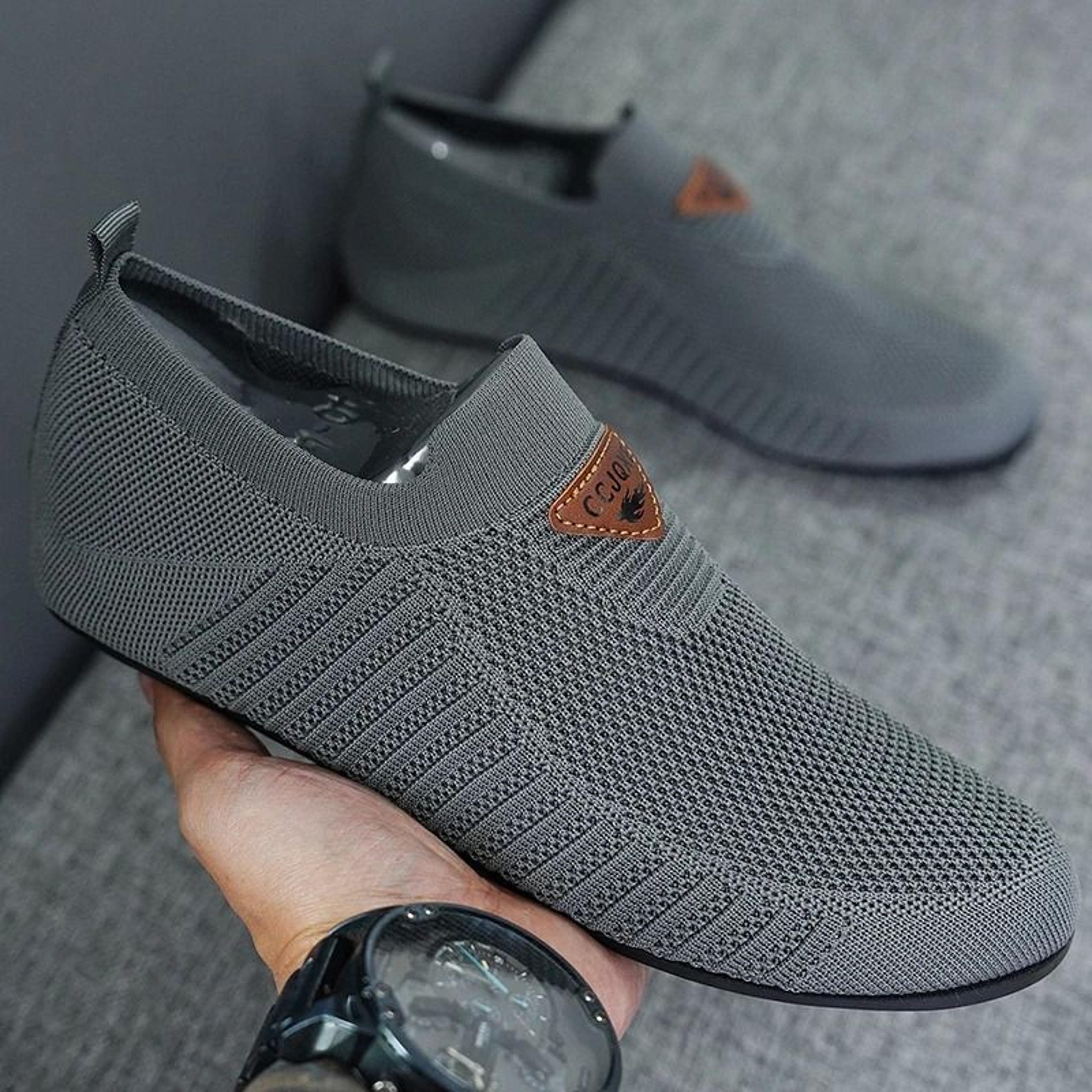 yrzl mens breathable mesh slip on loafers lightweight driving shoes