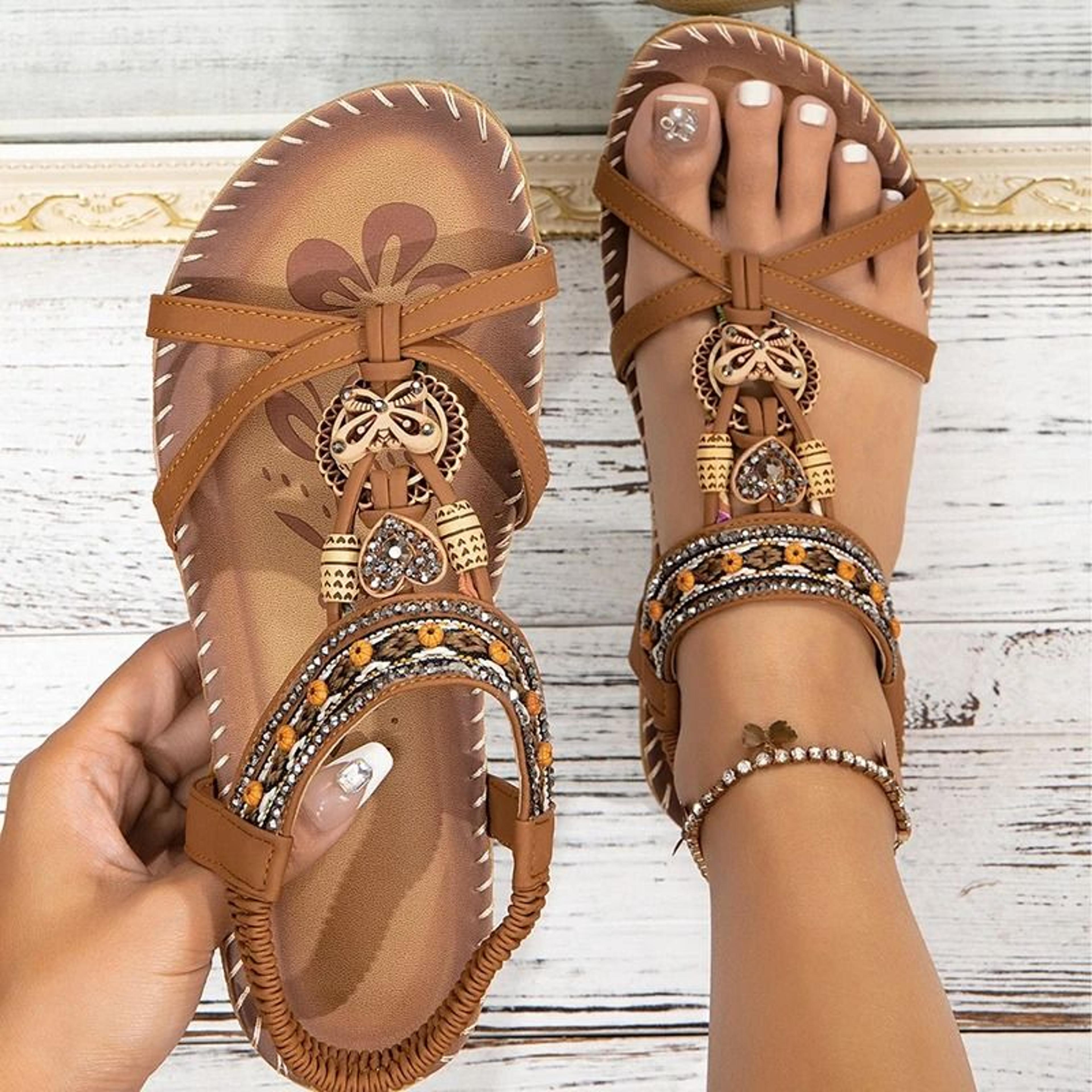 retro platform buckle strap sandals soft comfortable summer footwear