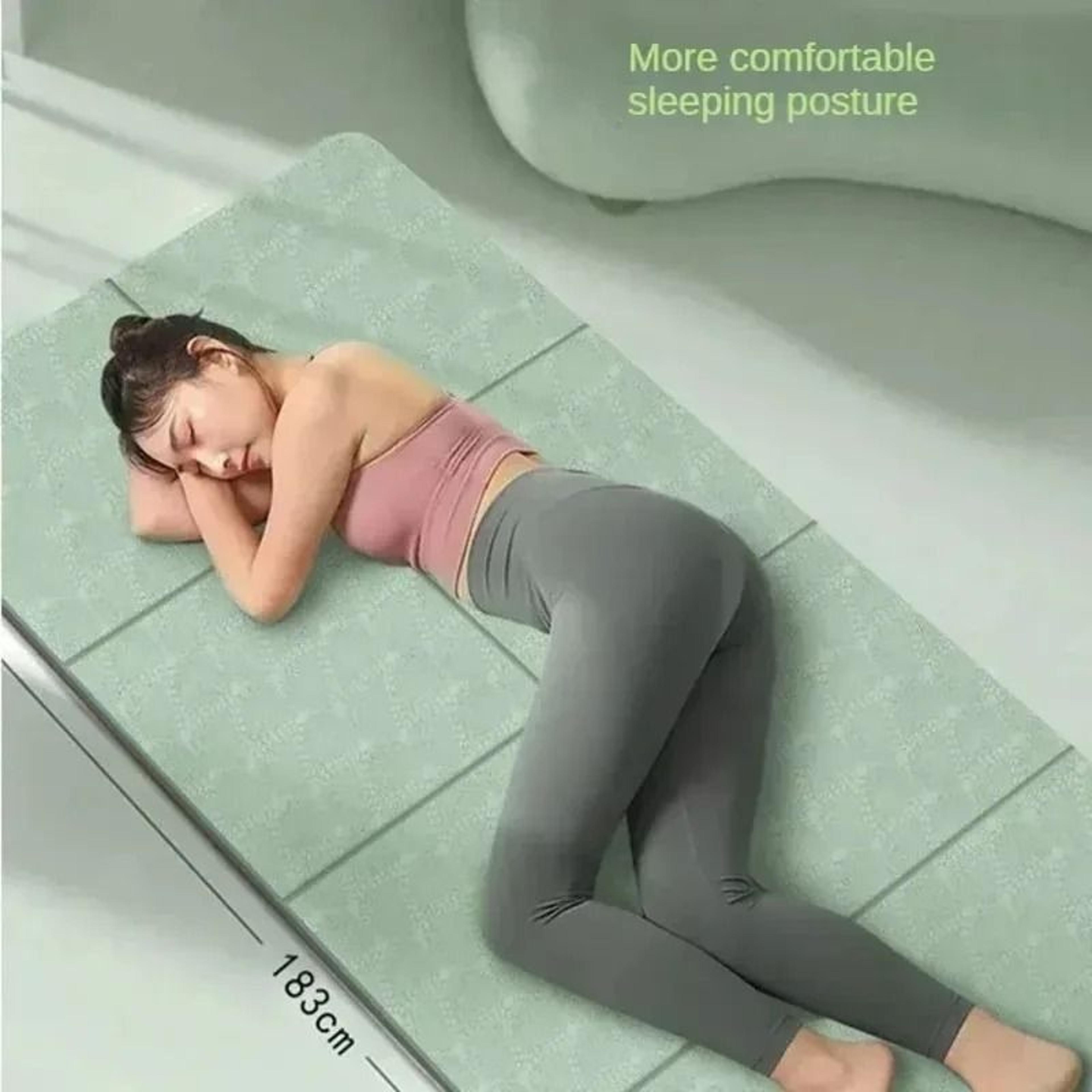 foldable eco friendly tpe yoga mat lightweight travel exercise mat