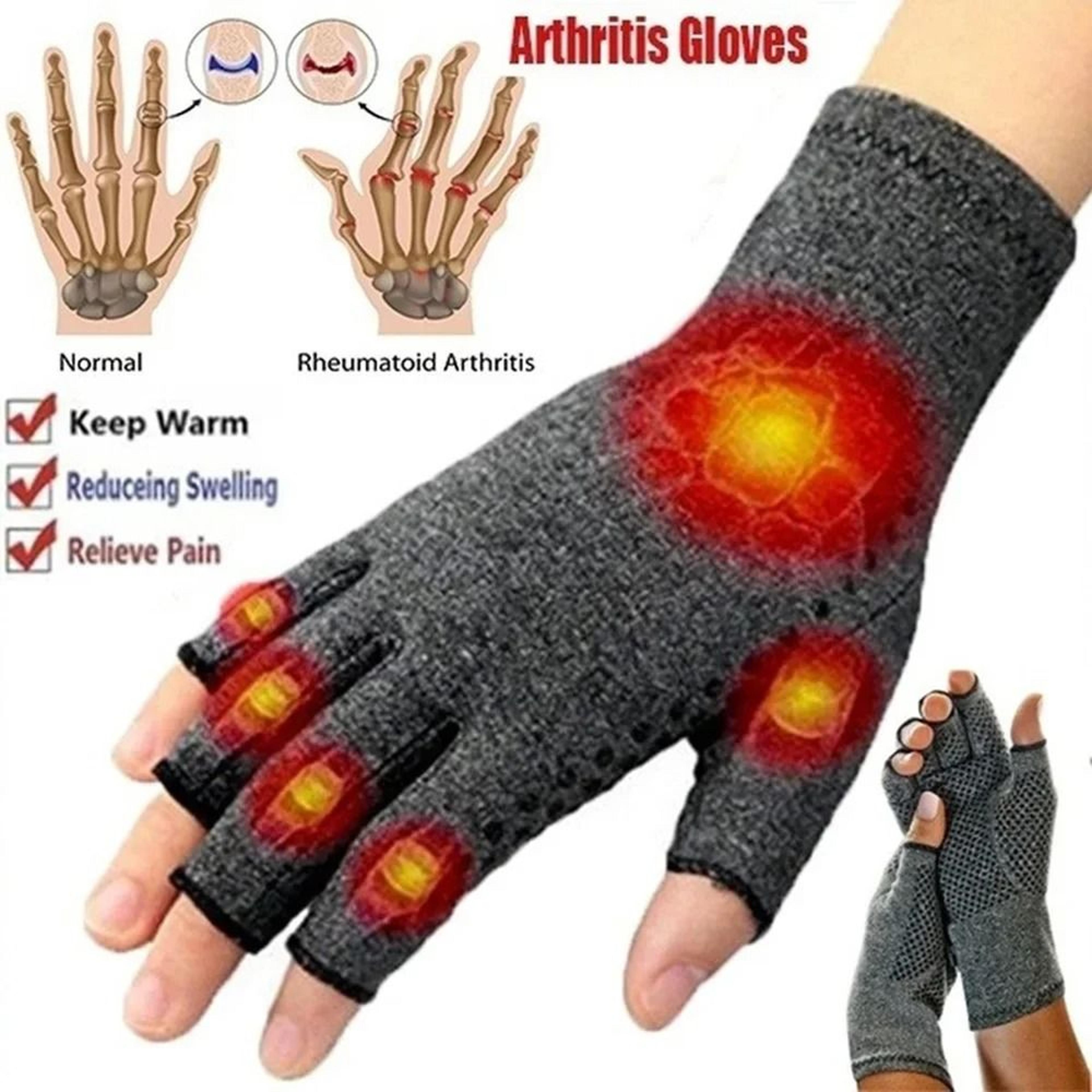 compression arthritis gloves half finger wrist support for joint pain relief and cycling