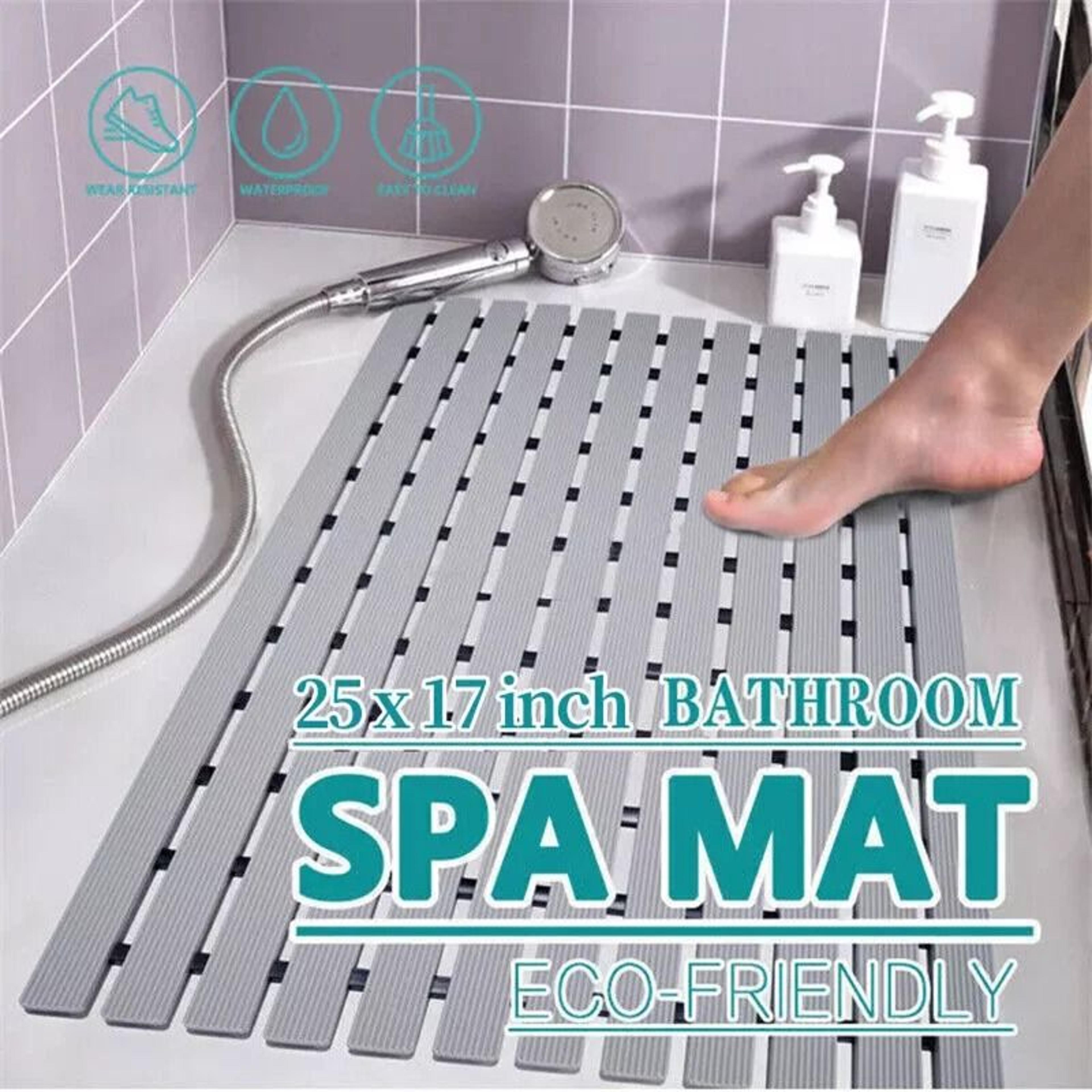 premium bath mat tub shower mat non slip pvc bathroom floor pad anti bacterial anti slip shower pad gray