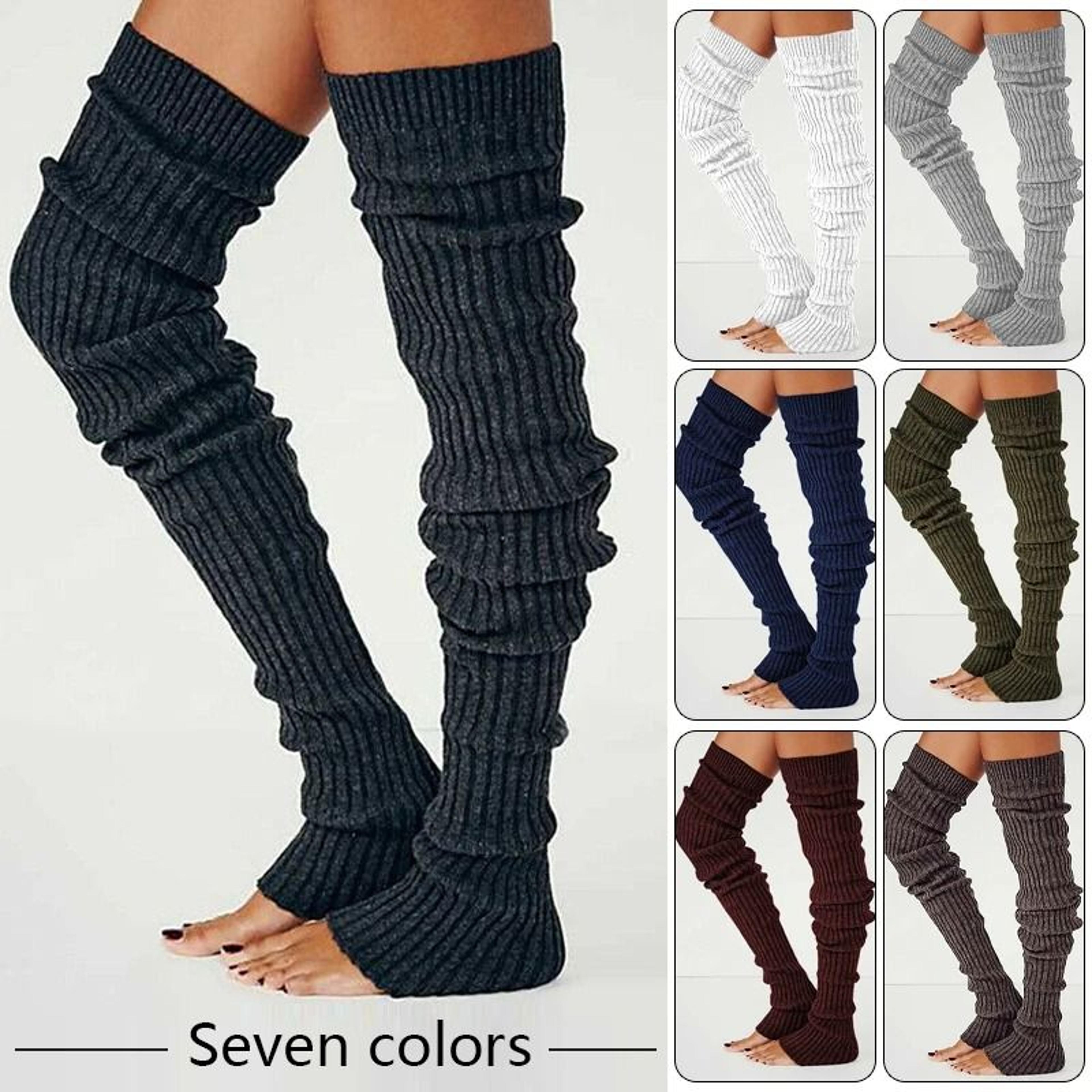 anime gothic lolita knee high cosplay tights breathable winter leg warmers