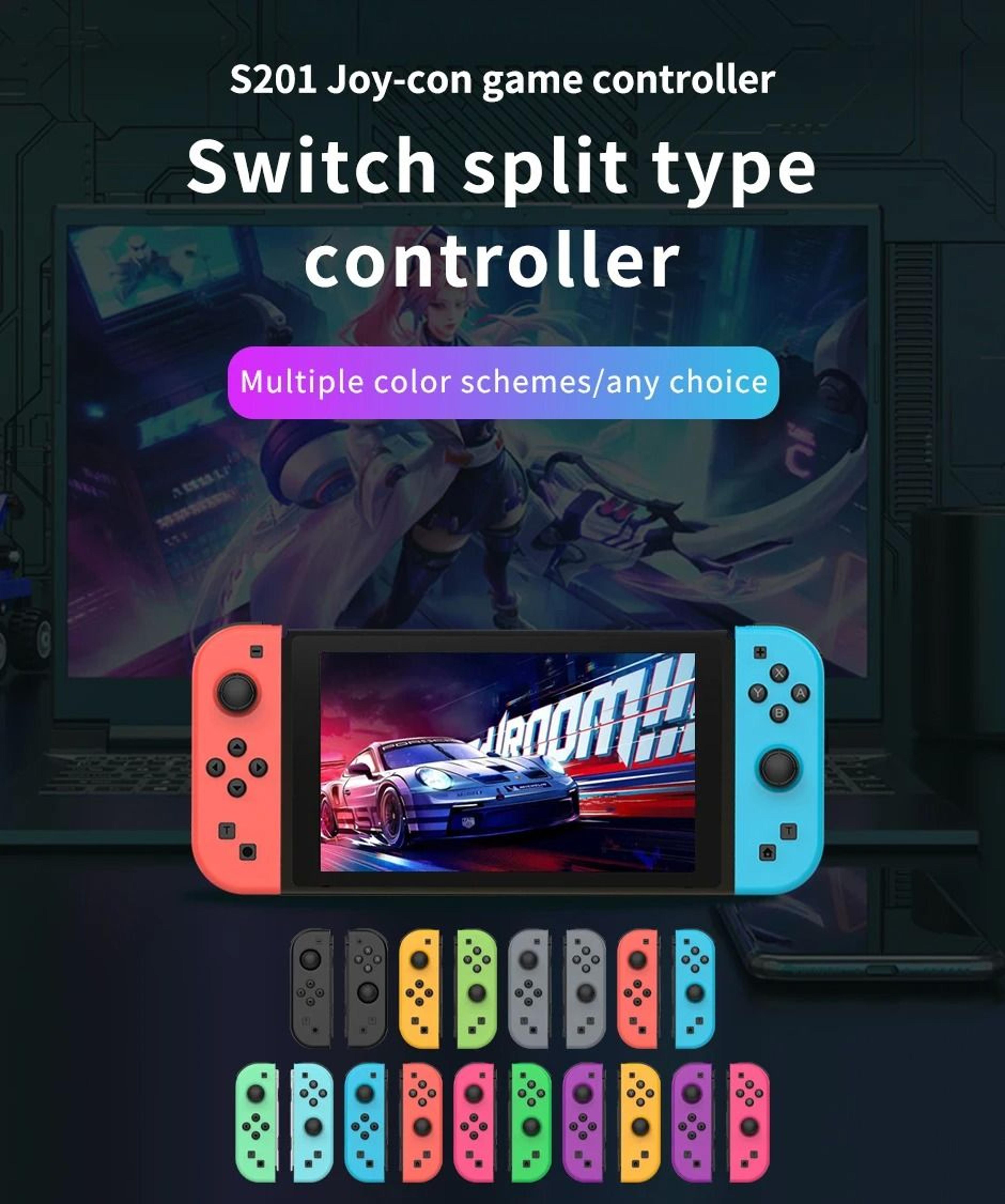 wireless joy pad controllers for nintendo switch with turbo and wake up function