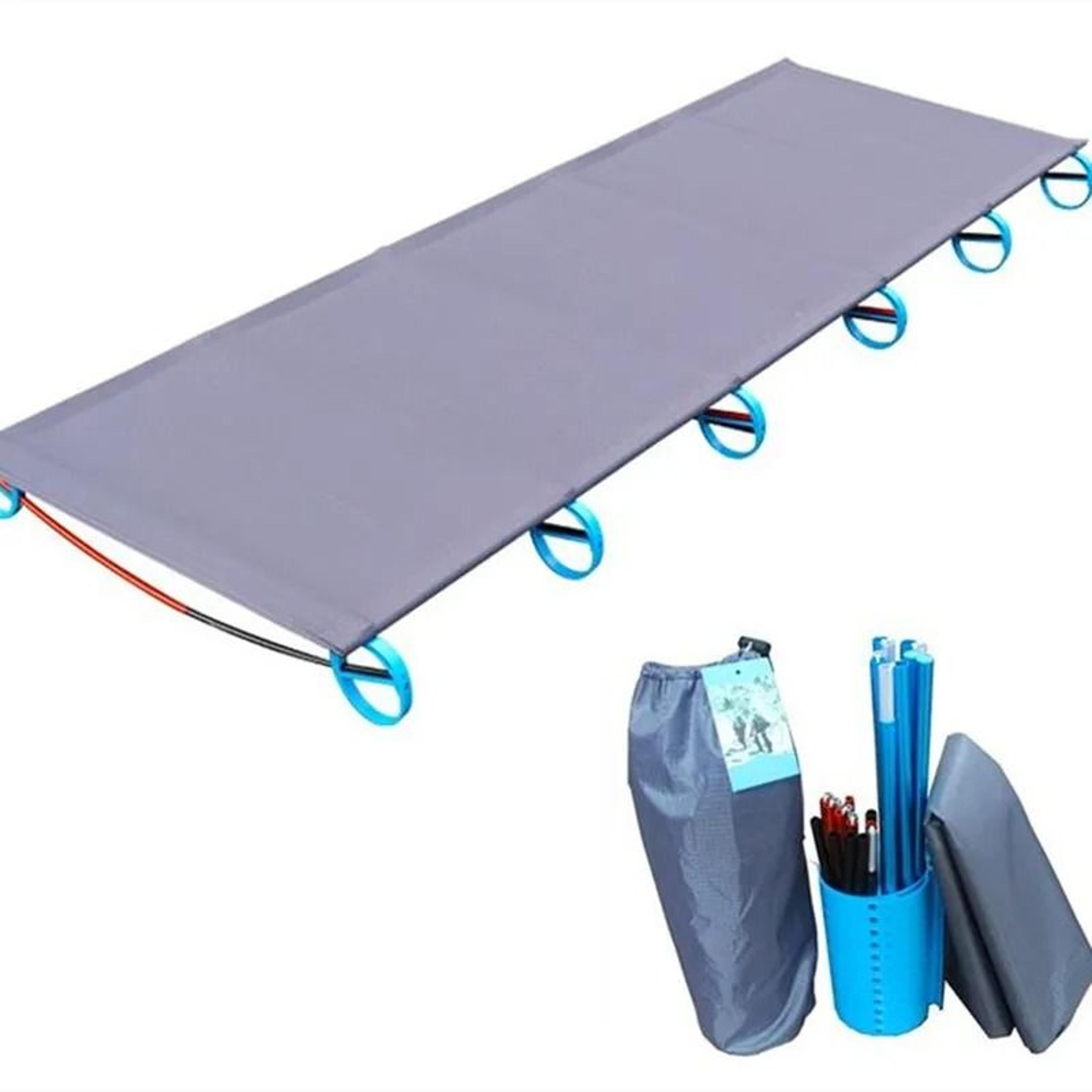 camping tent folding cot ultralight 180cm single portable bed with alloy frame