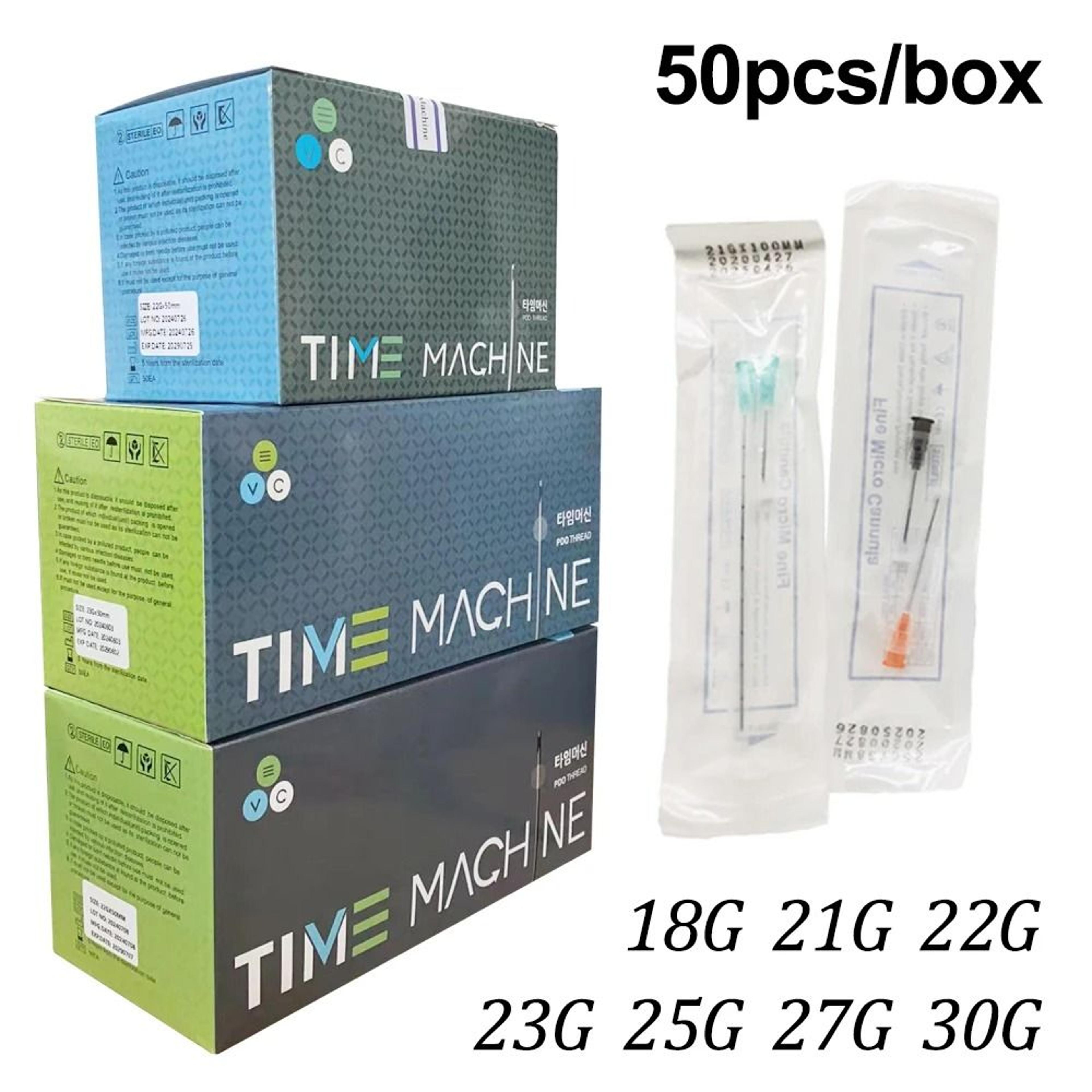 disposable blunt tip cannula set 50 pieces for cosmetic and medical use