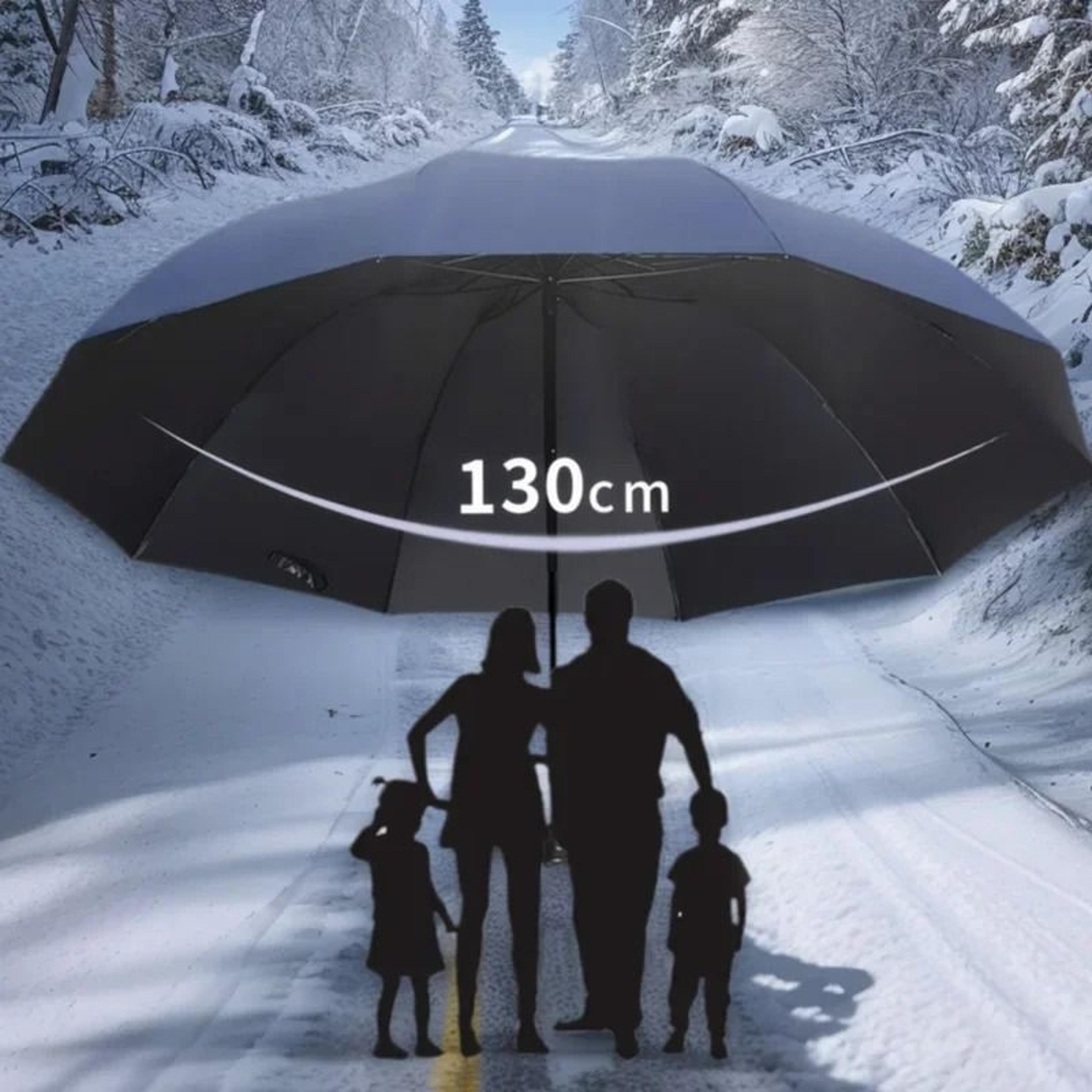 oversized folding umbrella windproof and waterproof sun rain travel umbrella