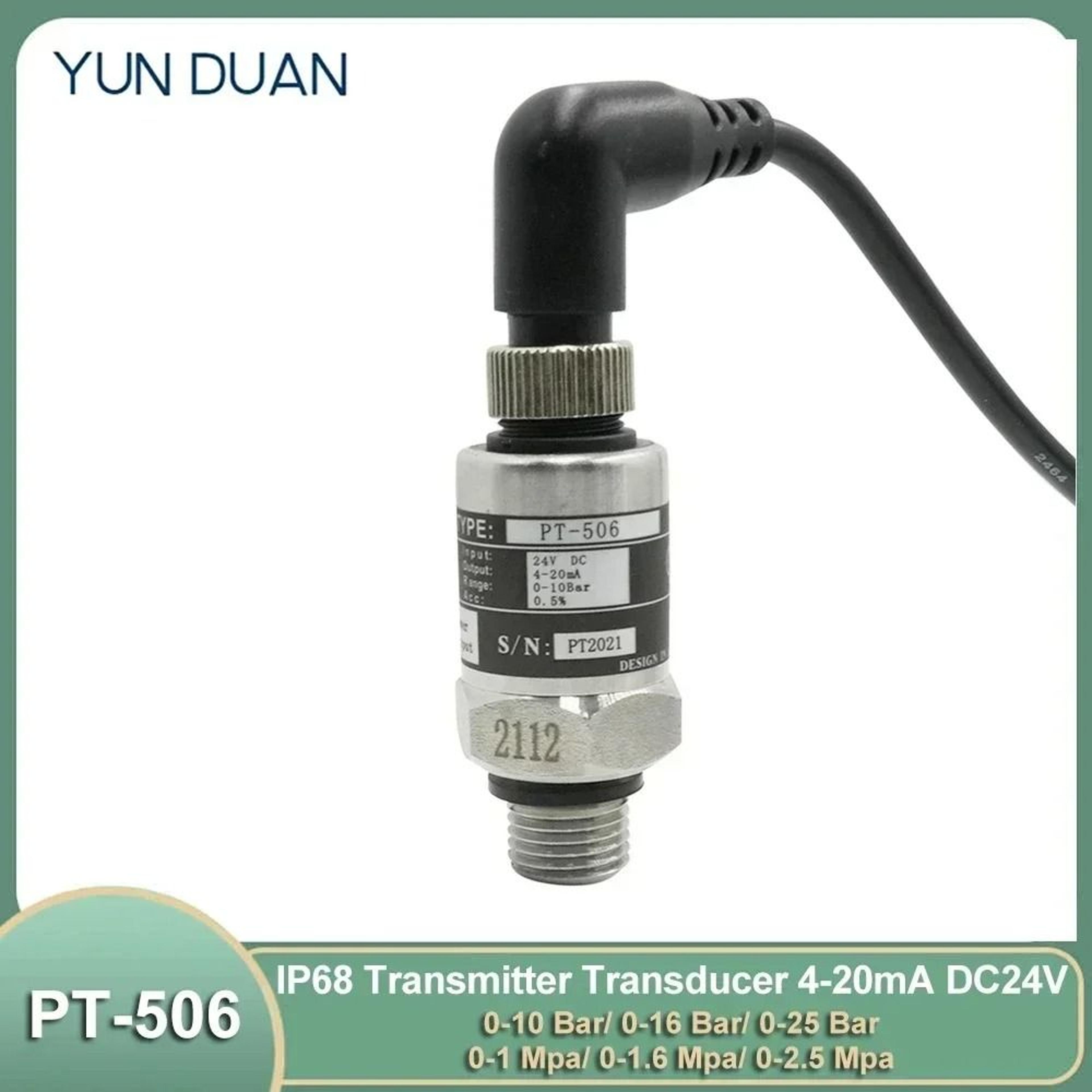 ip68 pressure transducer sensor for water pump with 4 20ma output