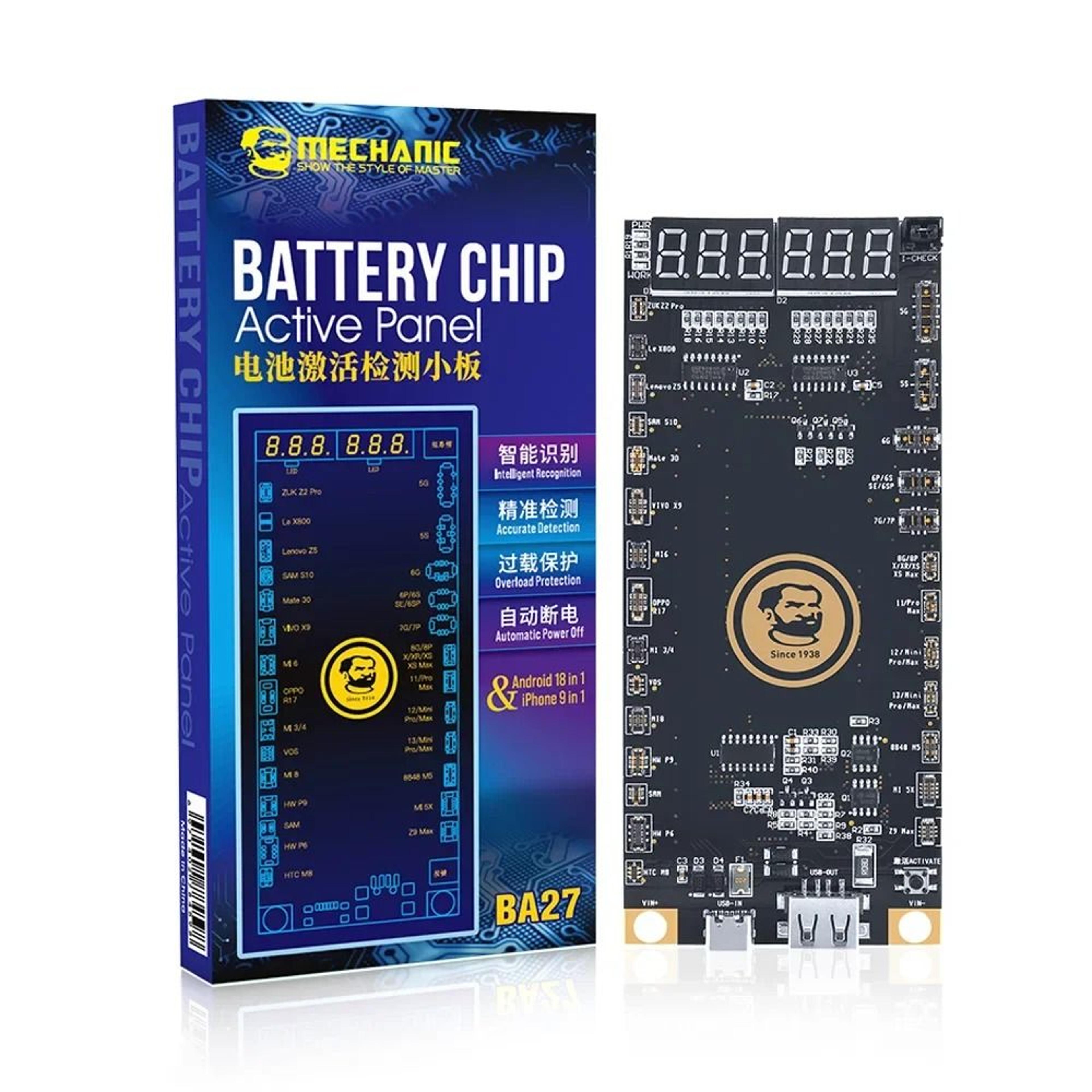 mechanic battery activation detection board fast charge tool for iphone and android