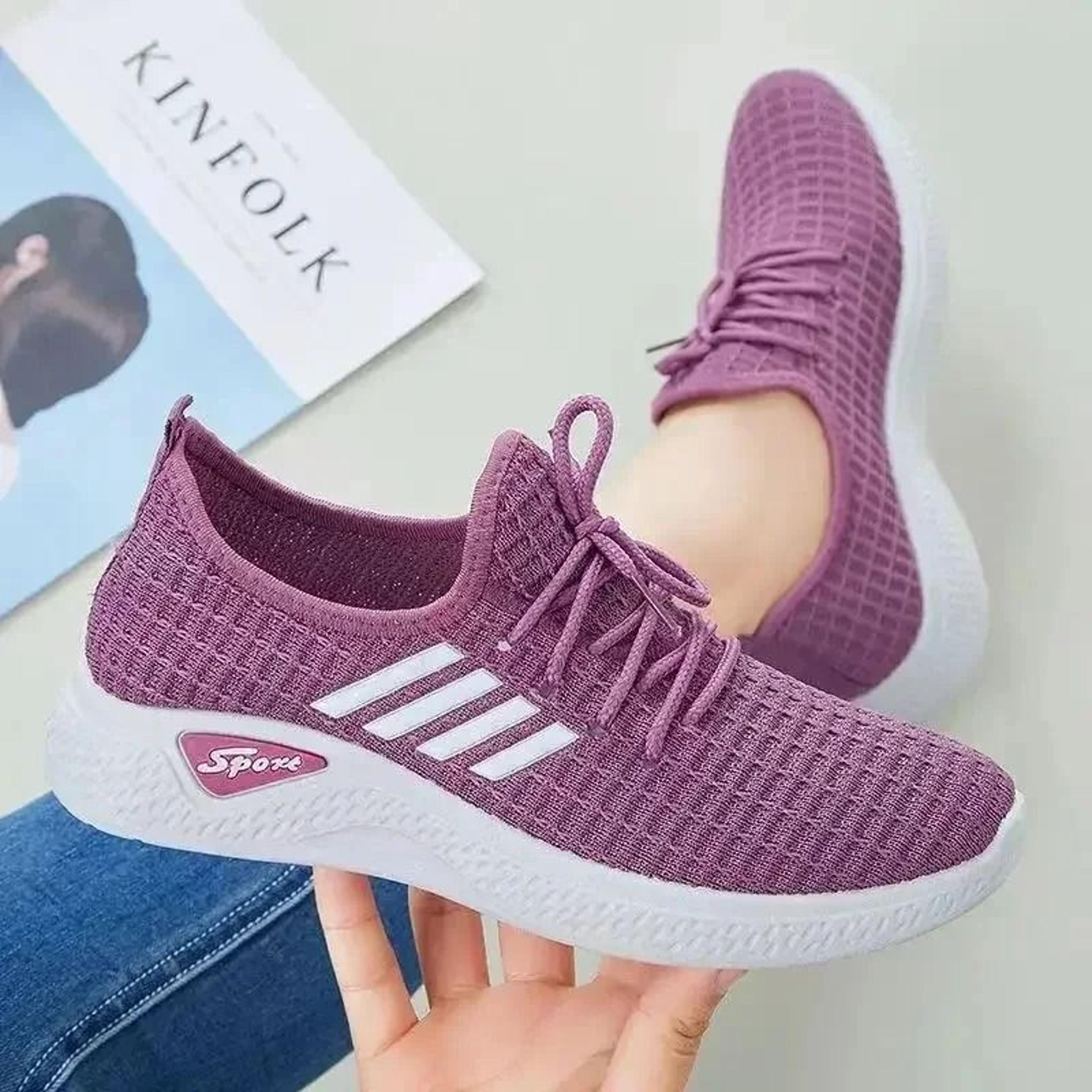 womens mesh fly knit sneakers lightweight casual running shoes for spring and summer
