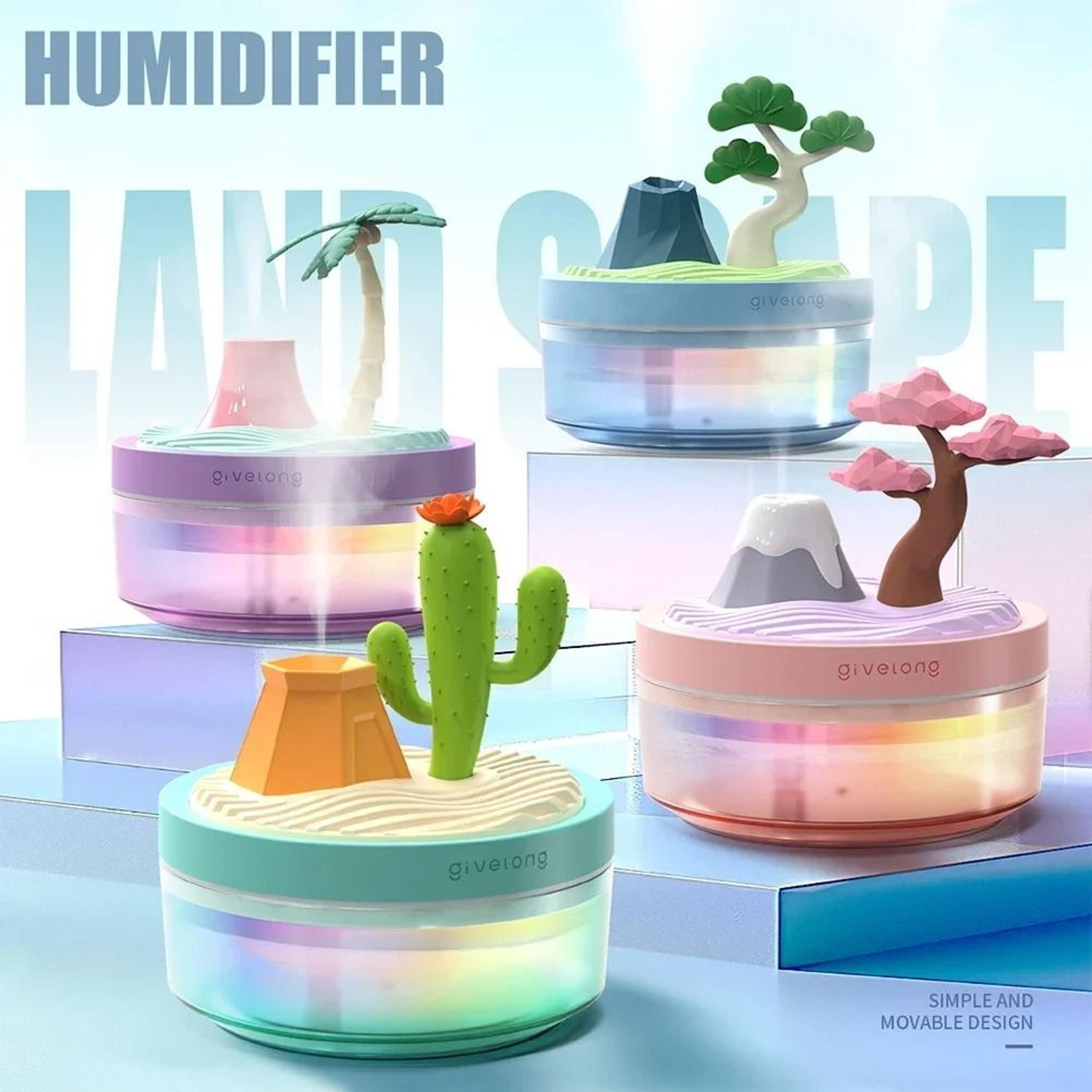 landscape air humidifier small spray hydration household silent desktop car diffuser