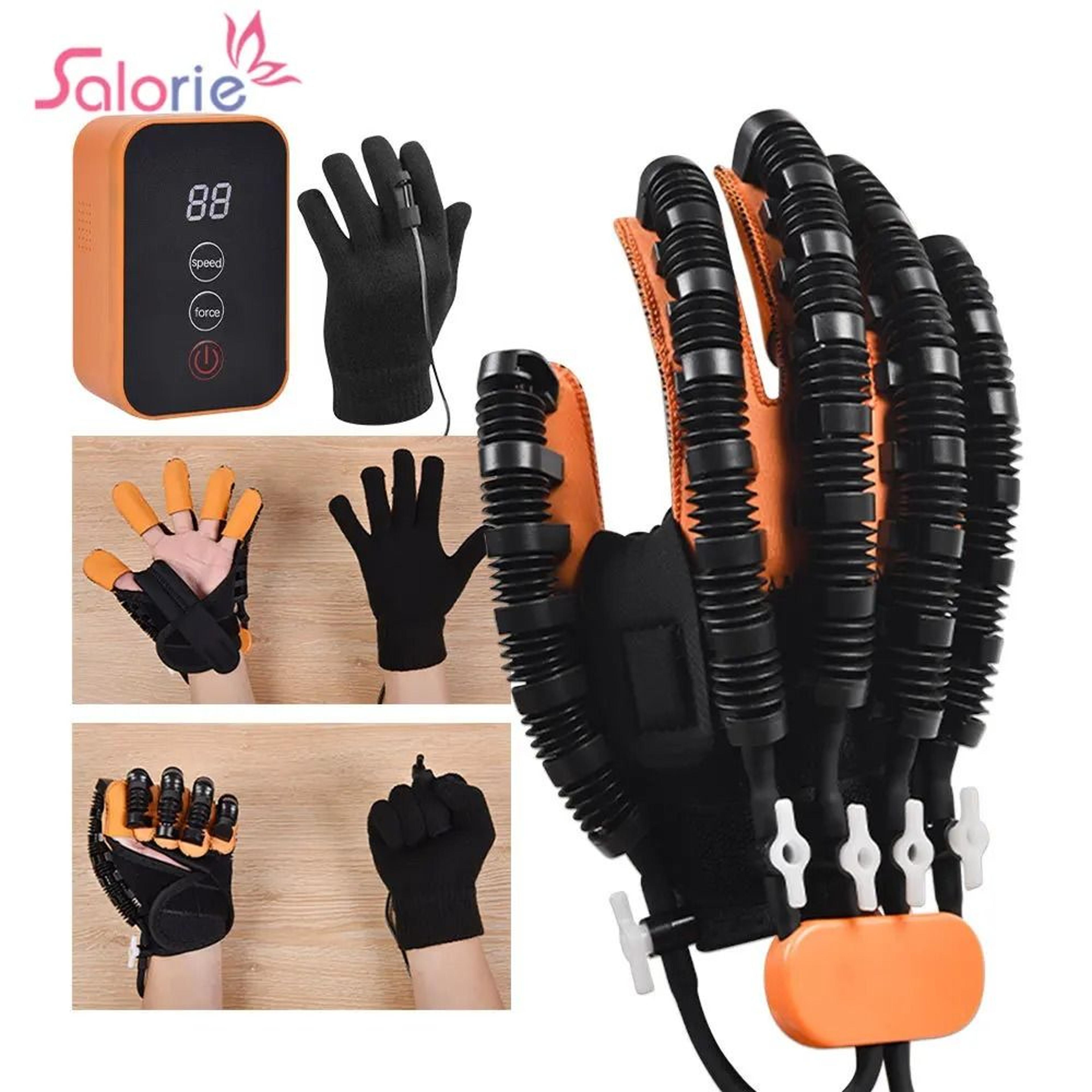 portable rehabilitation robot gloves for stroke recovery finger exercise and hand function training