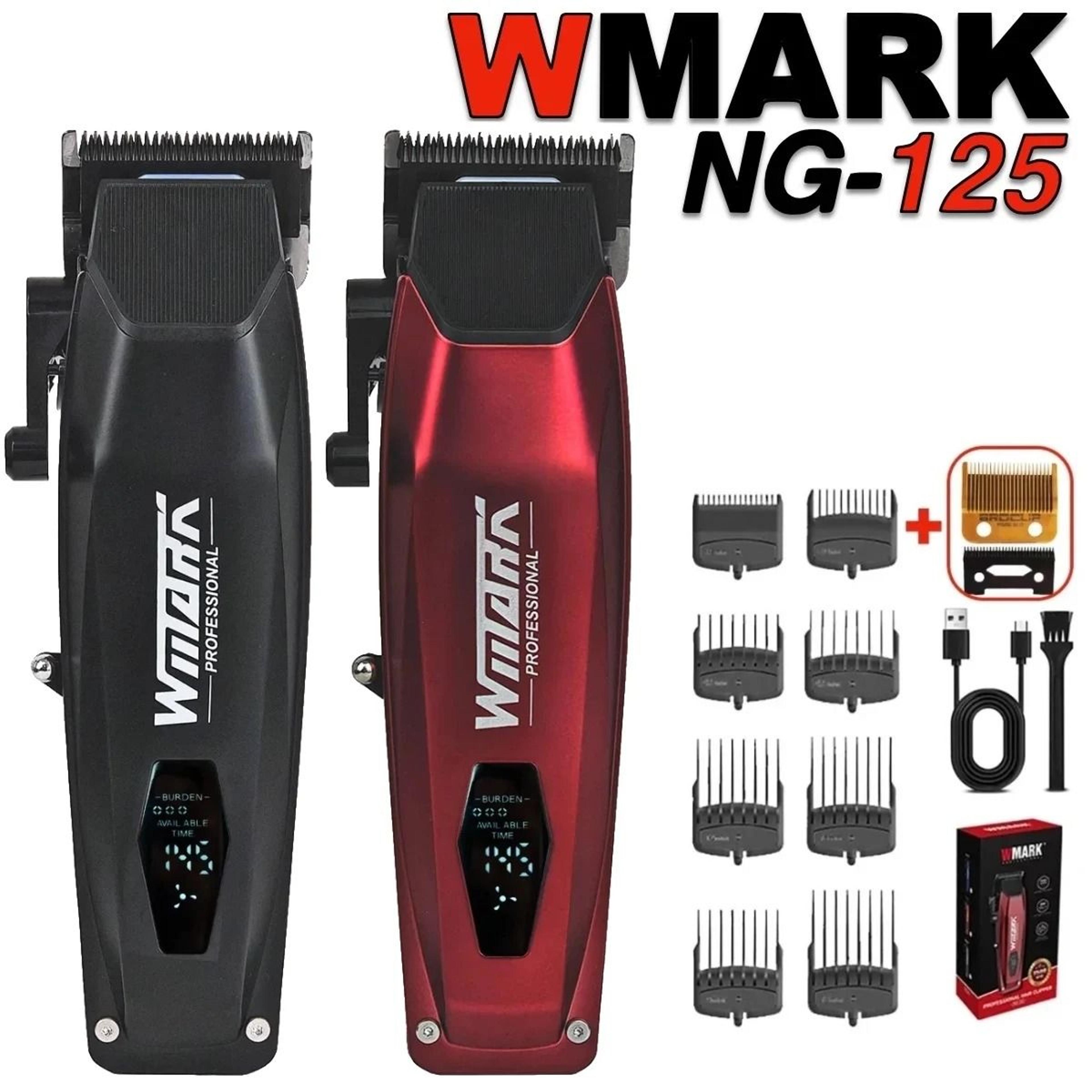 wmark ng125 professional electric hair clippers with adjustable blade for men