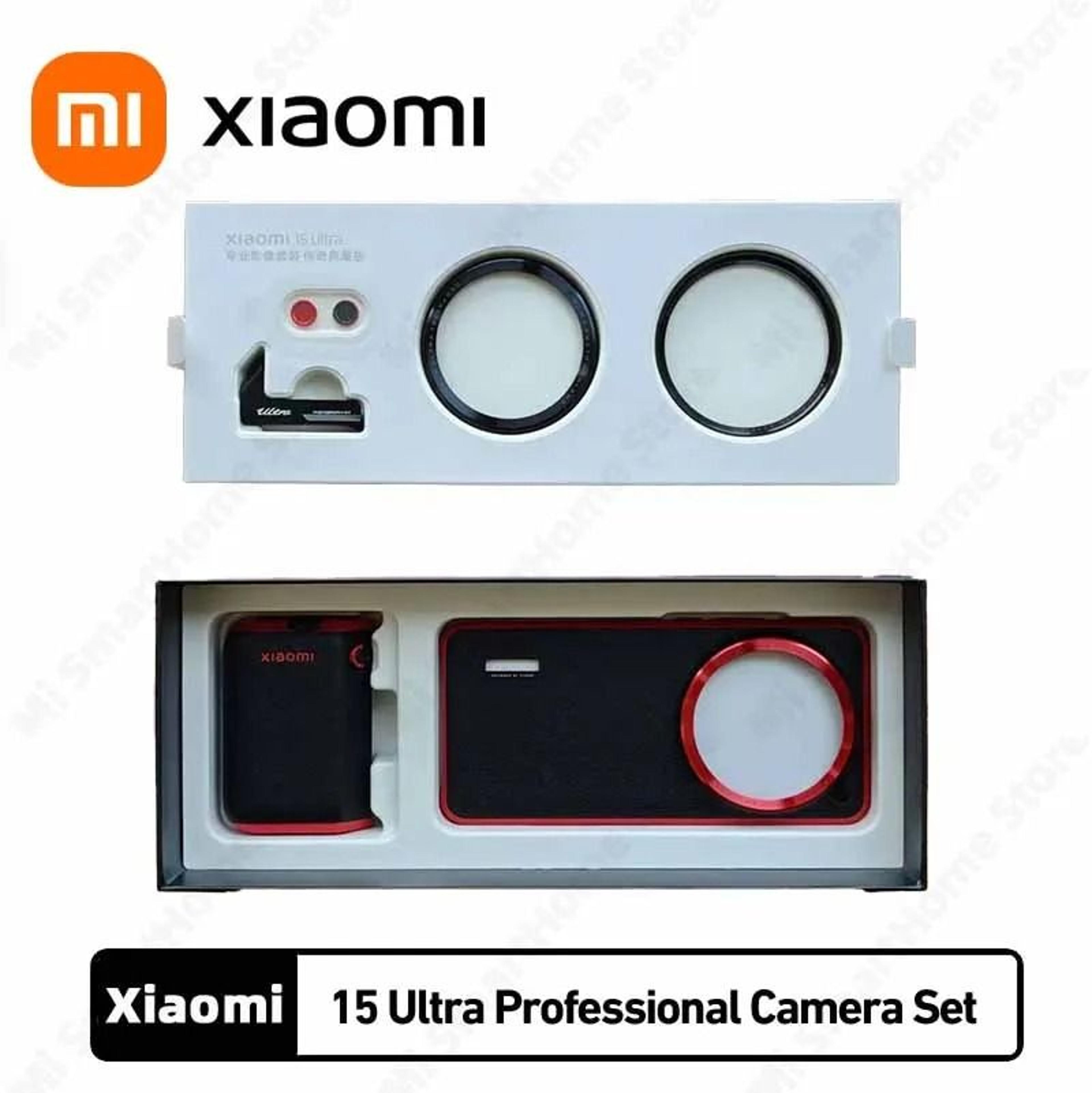 xiaomi 15 ultra photography kit with wireless camera handle leather case and filter ring