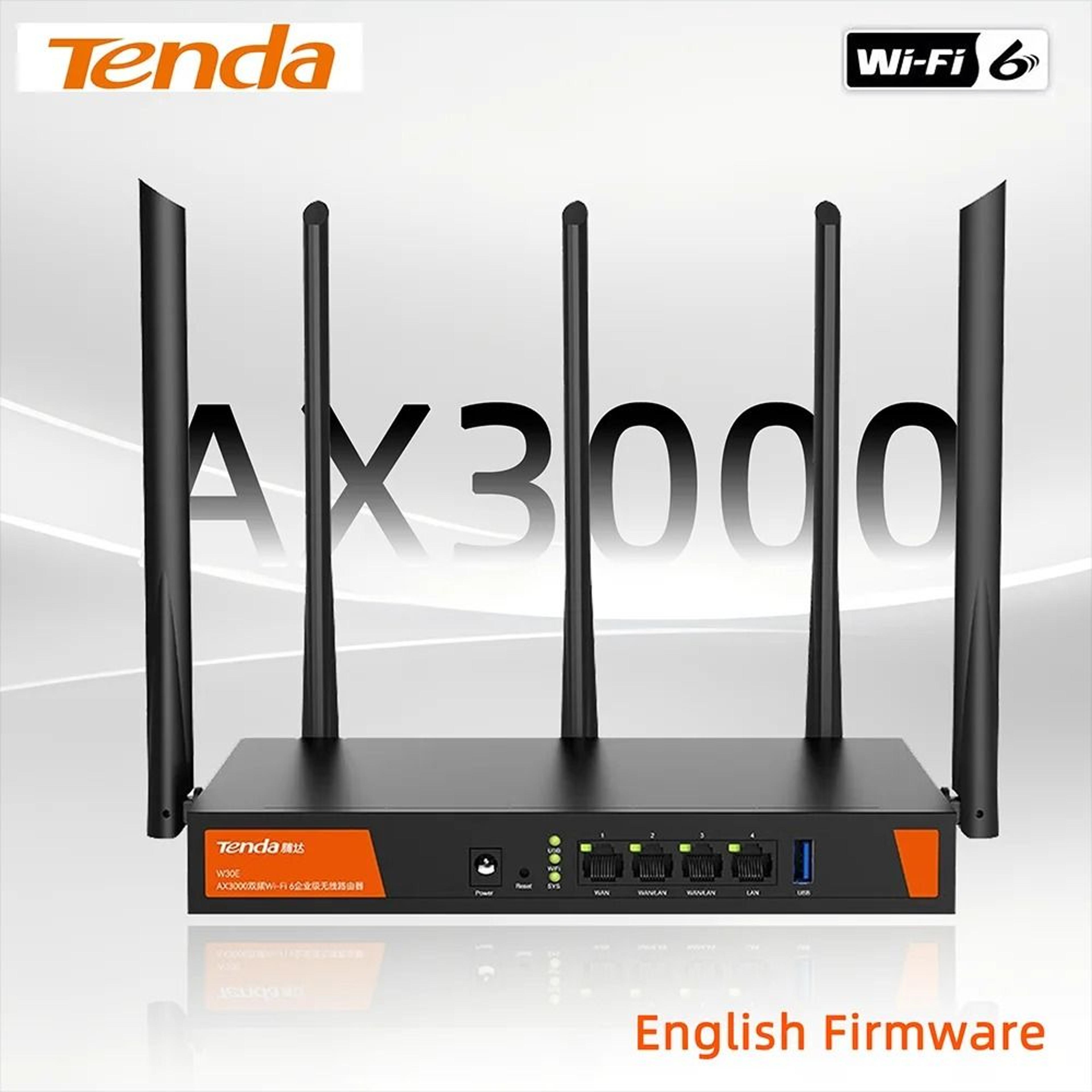 tenda w30e ax3000 wifi 6 wireless router