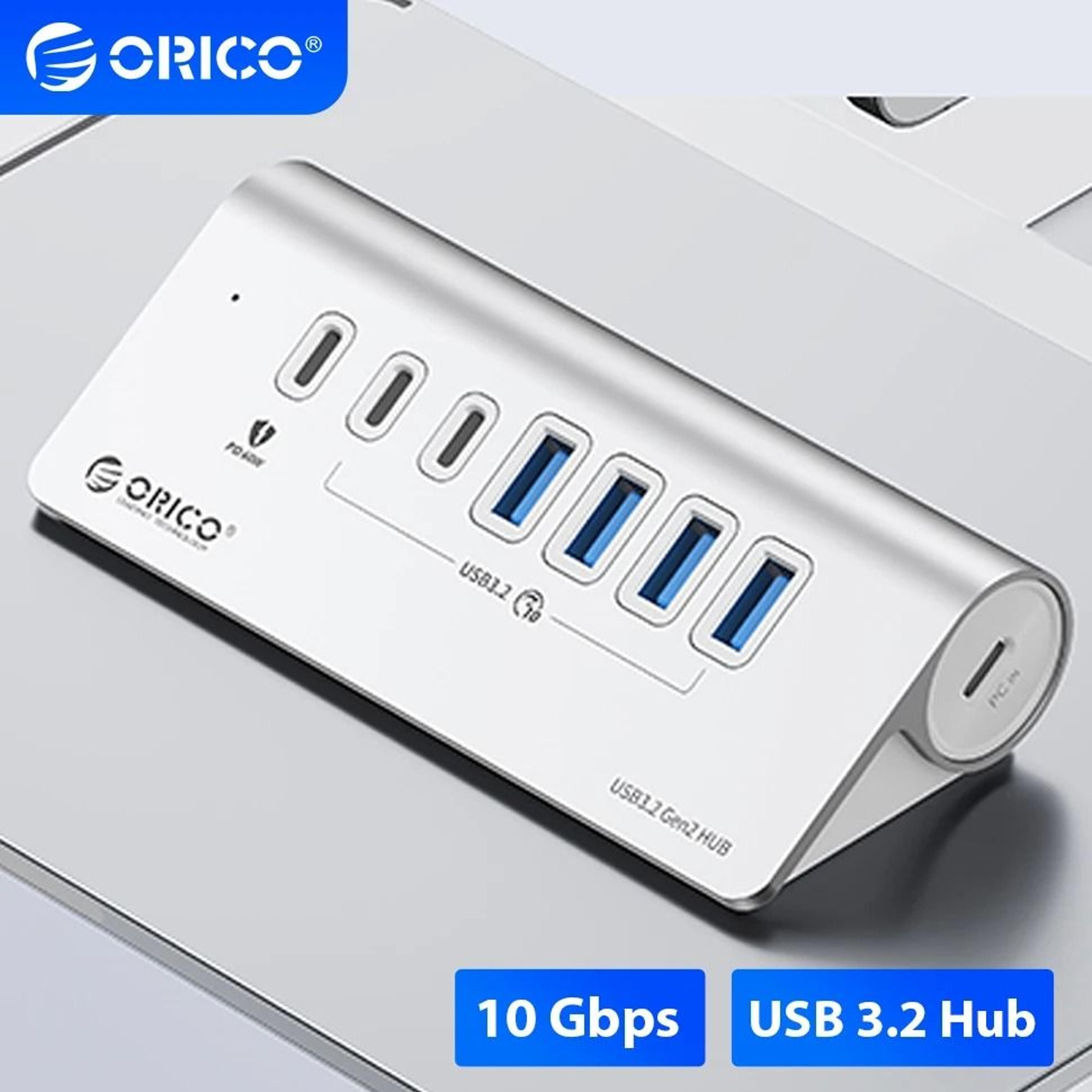 orico multi port usb 3.2 splitter hub docking station with card reader