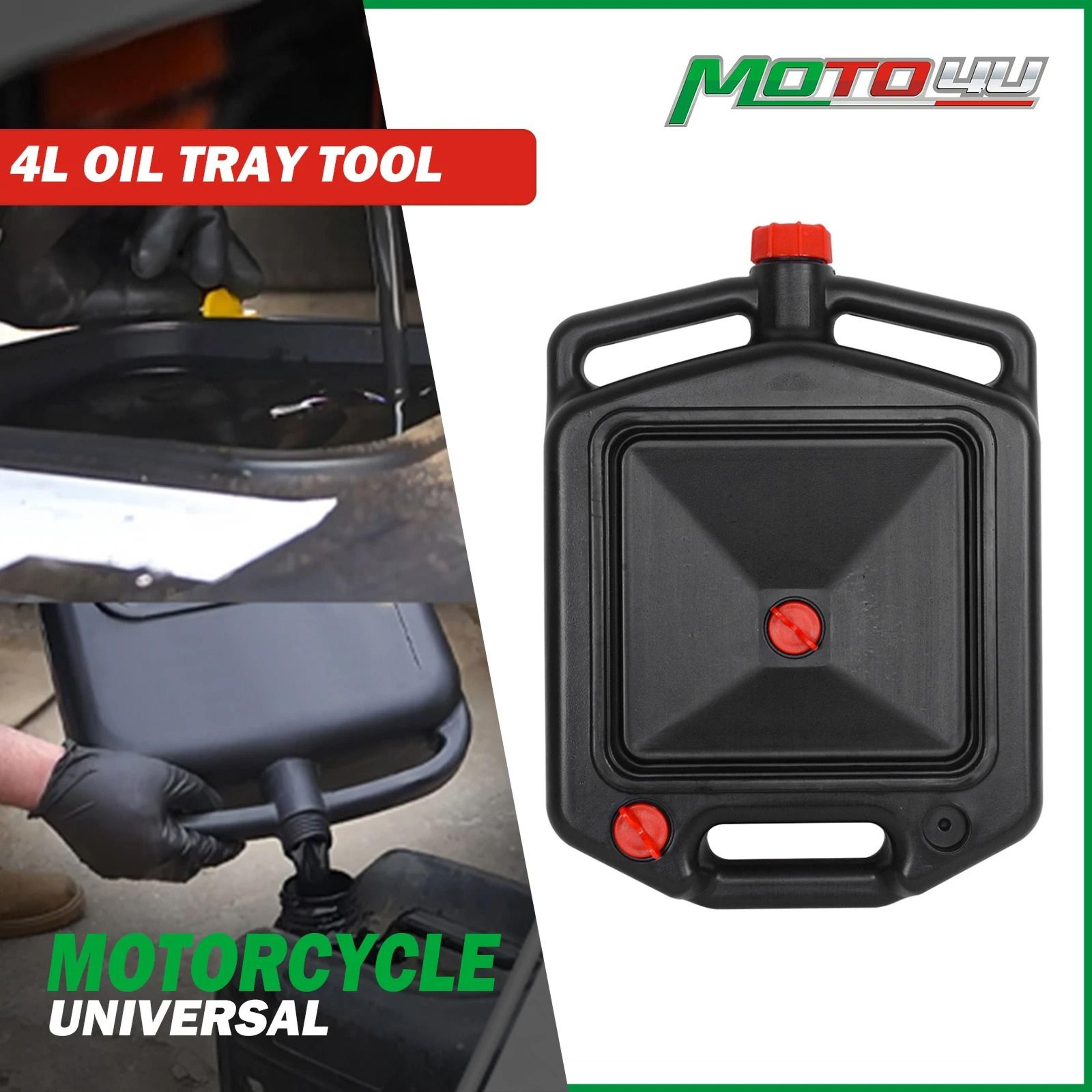 moto4u 4l oil tray tool basin for car waste oil collection and parts cleaning