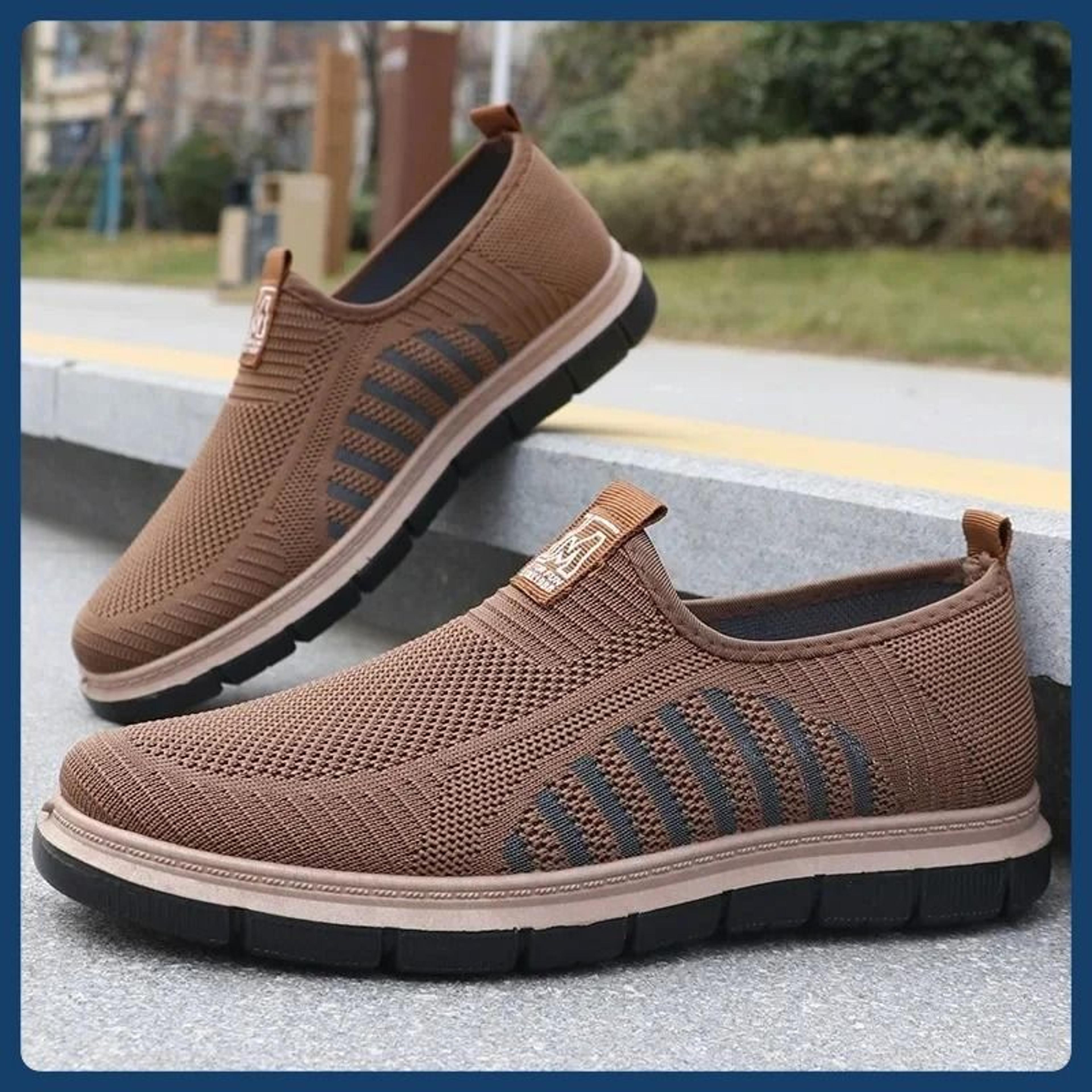mens breathable mesh sneakers with lightweight soft sole