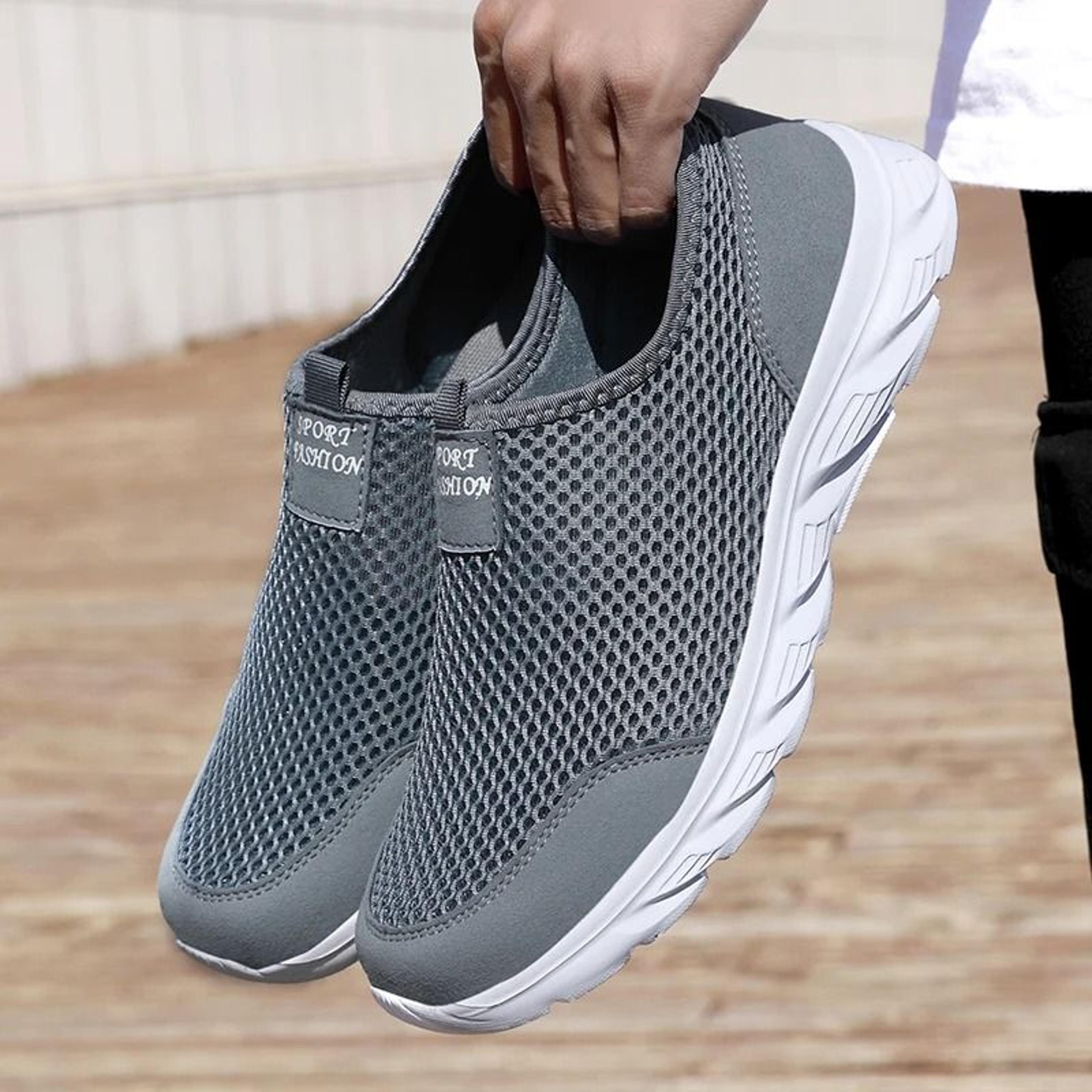 yrzl men breathable running shoes lightweight summer sports sneakers