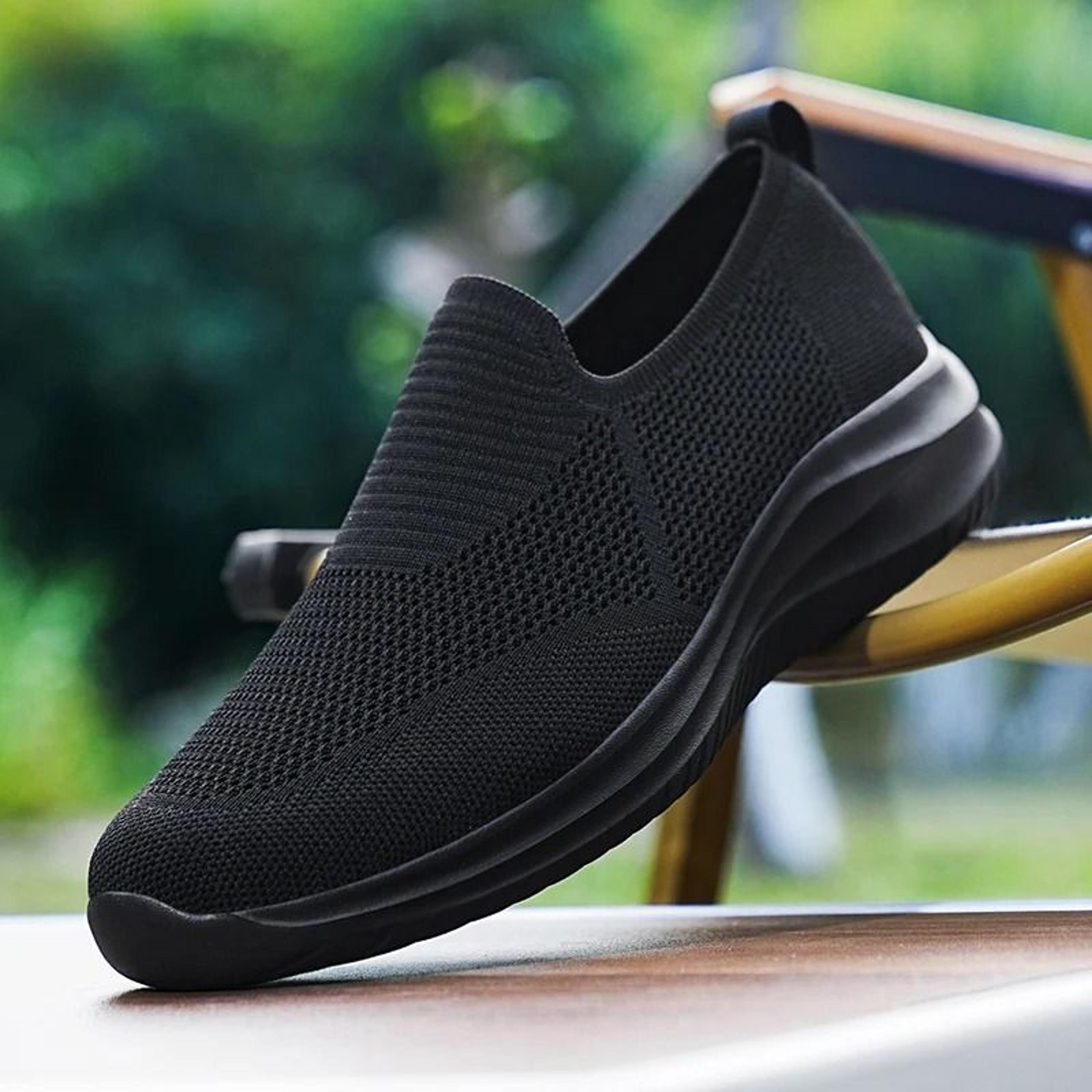 men casual mesh vulcanized sneakers lightweight outdoor walking shoes