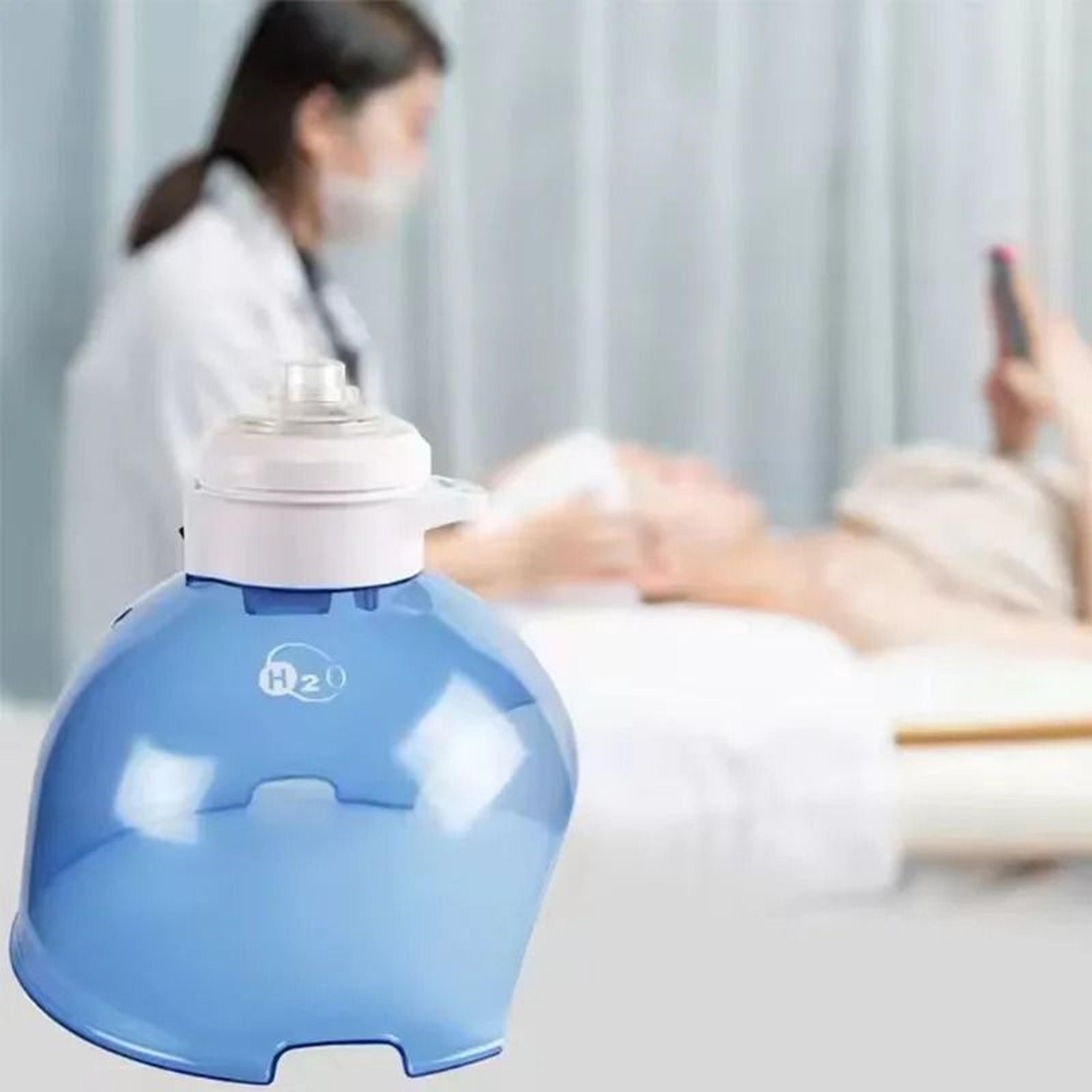 standing hydrogen oxygen mask with red and blue light beauty equipment oxygen jet facial care machine