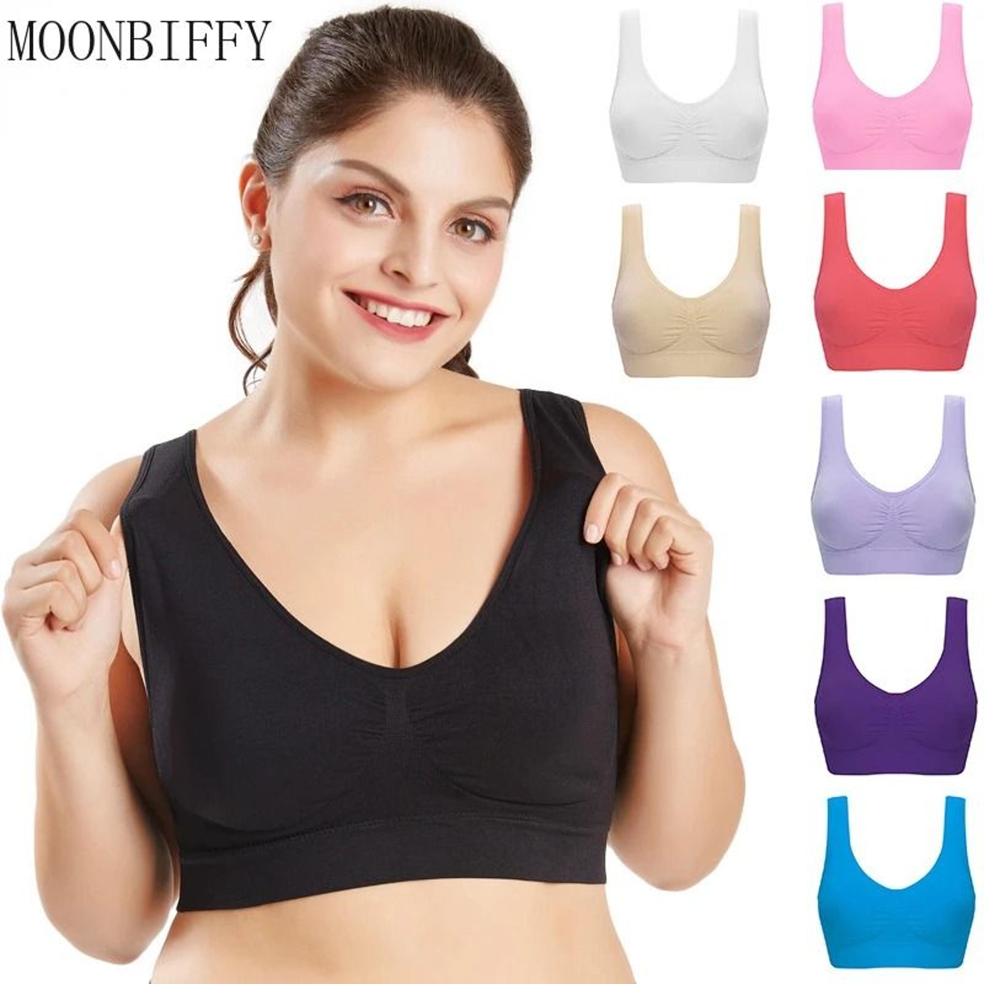 large size seamless bra with pads wireless push up bralette for women