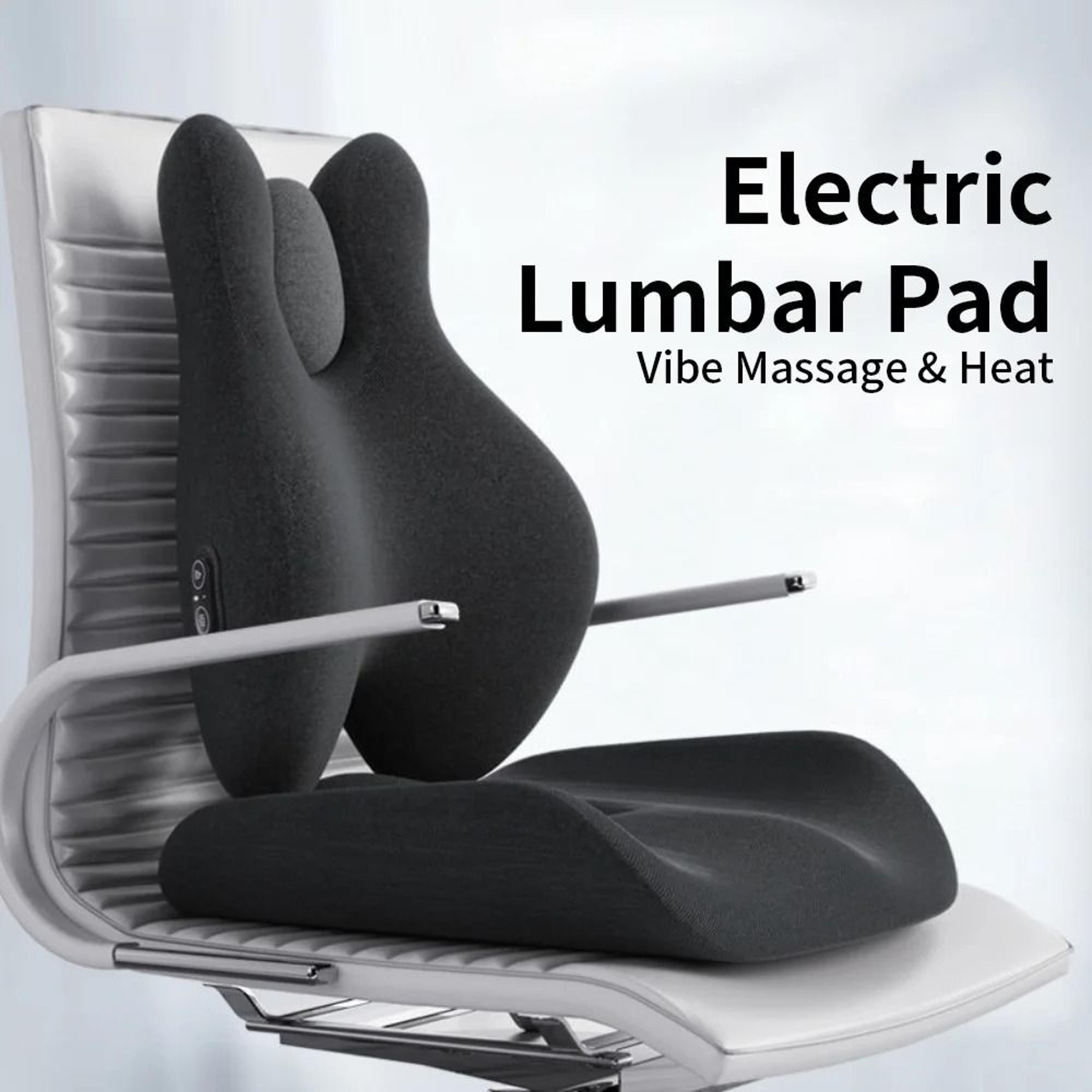 memory foam electric massage waist pad chair cushion hot compress set
