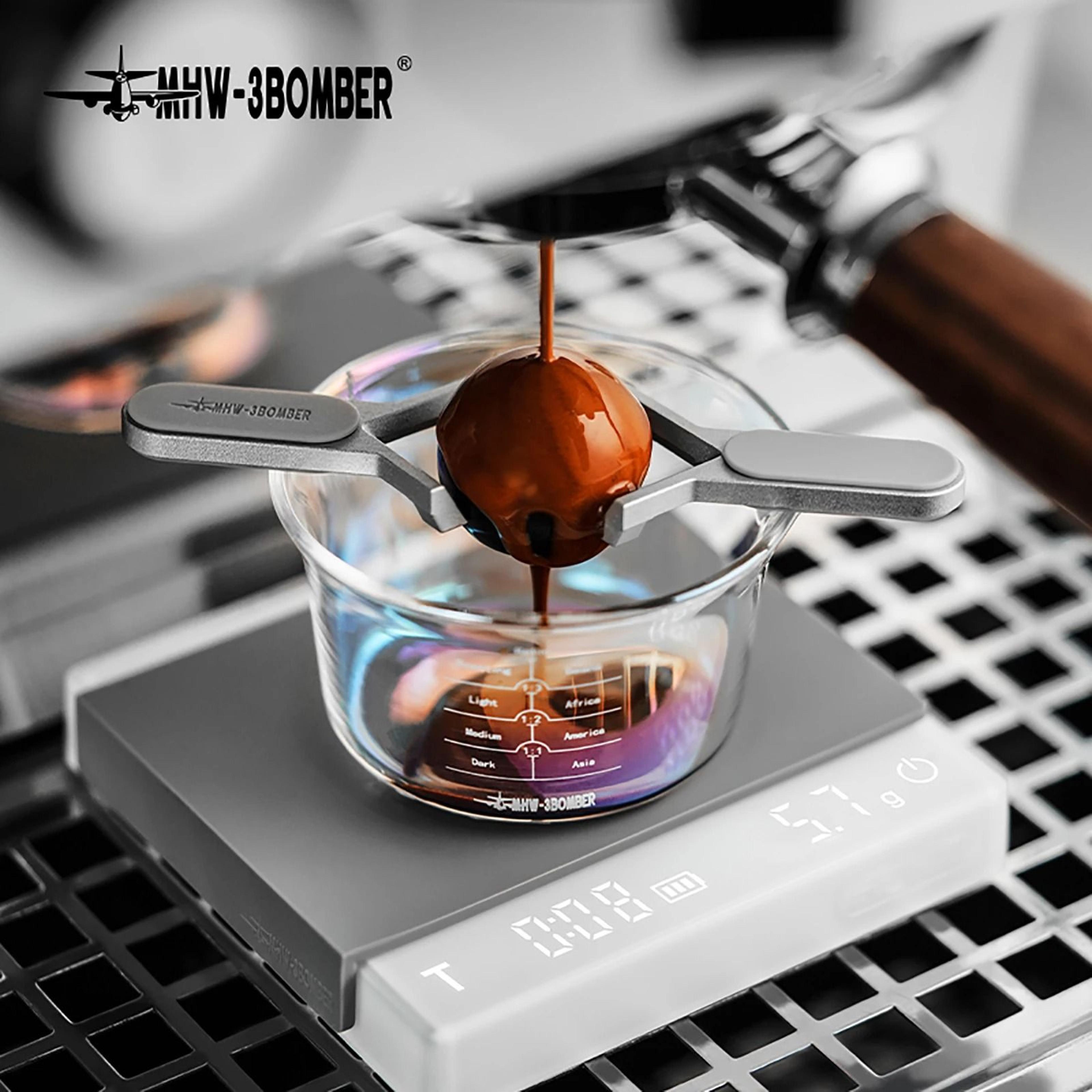 stainless steel espresso chilling ball with stand coffee cooler tool