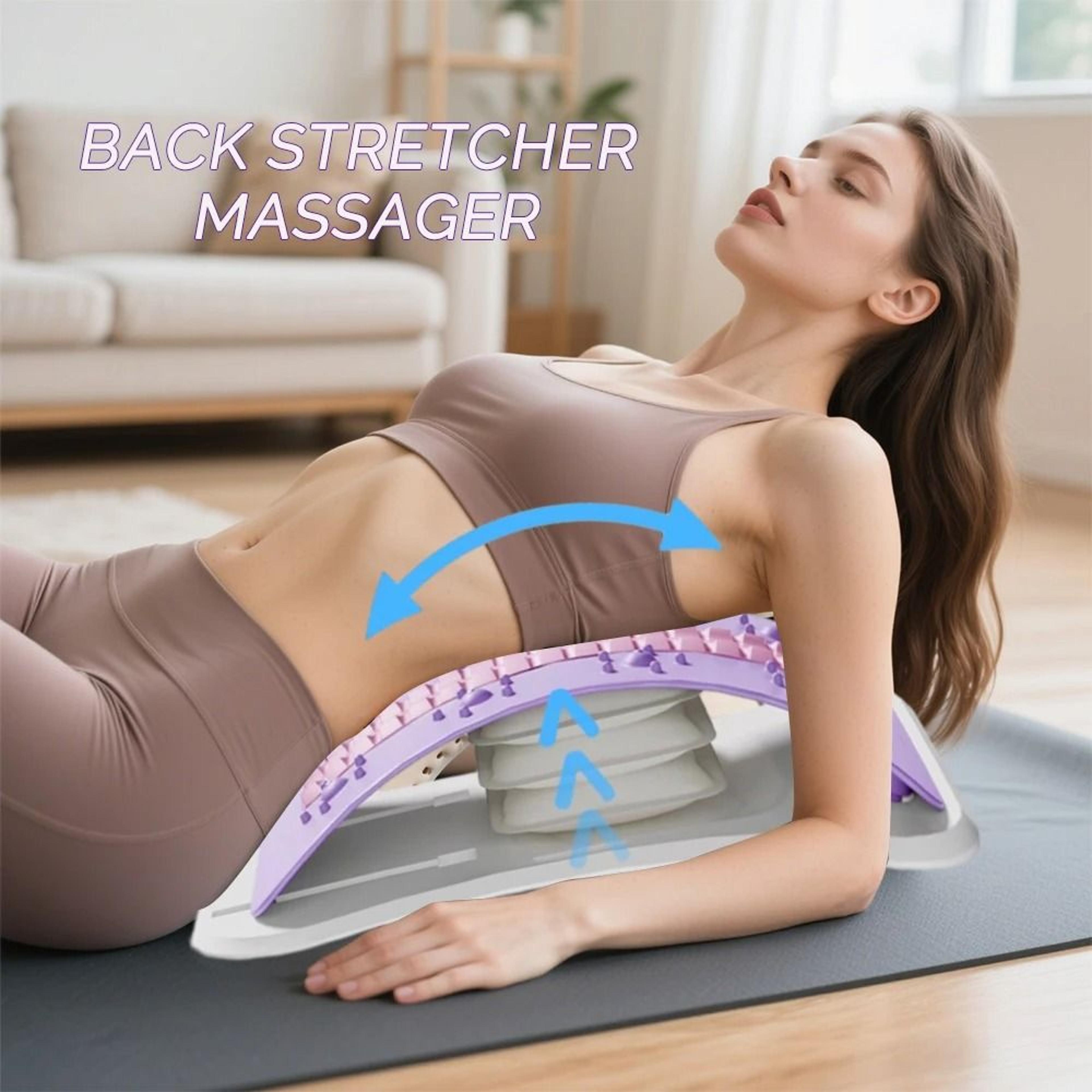 back stretcher pillow lumbar support waist massage posture corrector