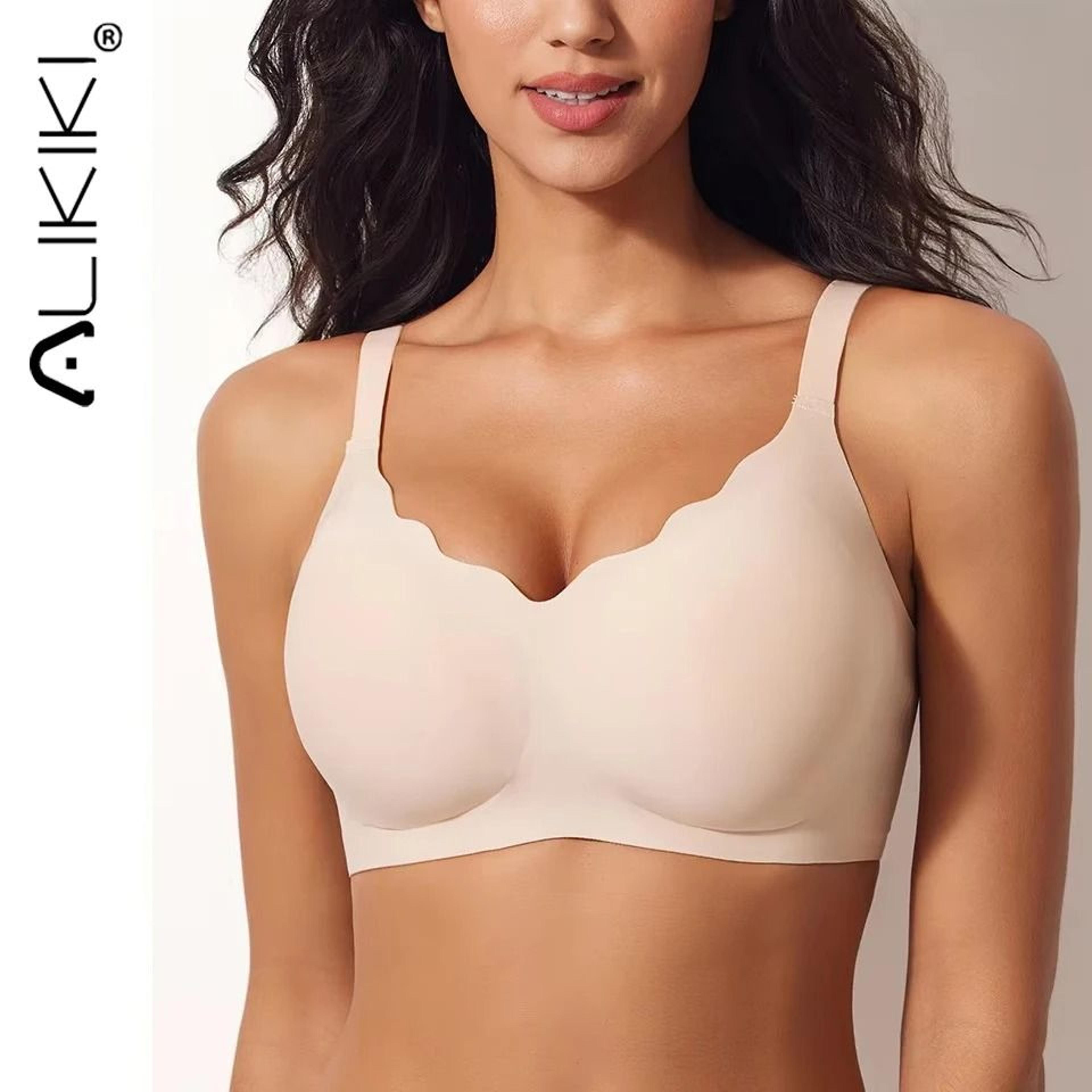 womens push up soft bra removable padded non wired seamless full coverage everyday comfort bra