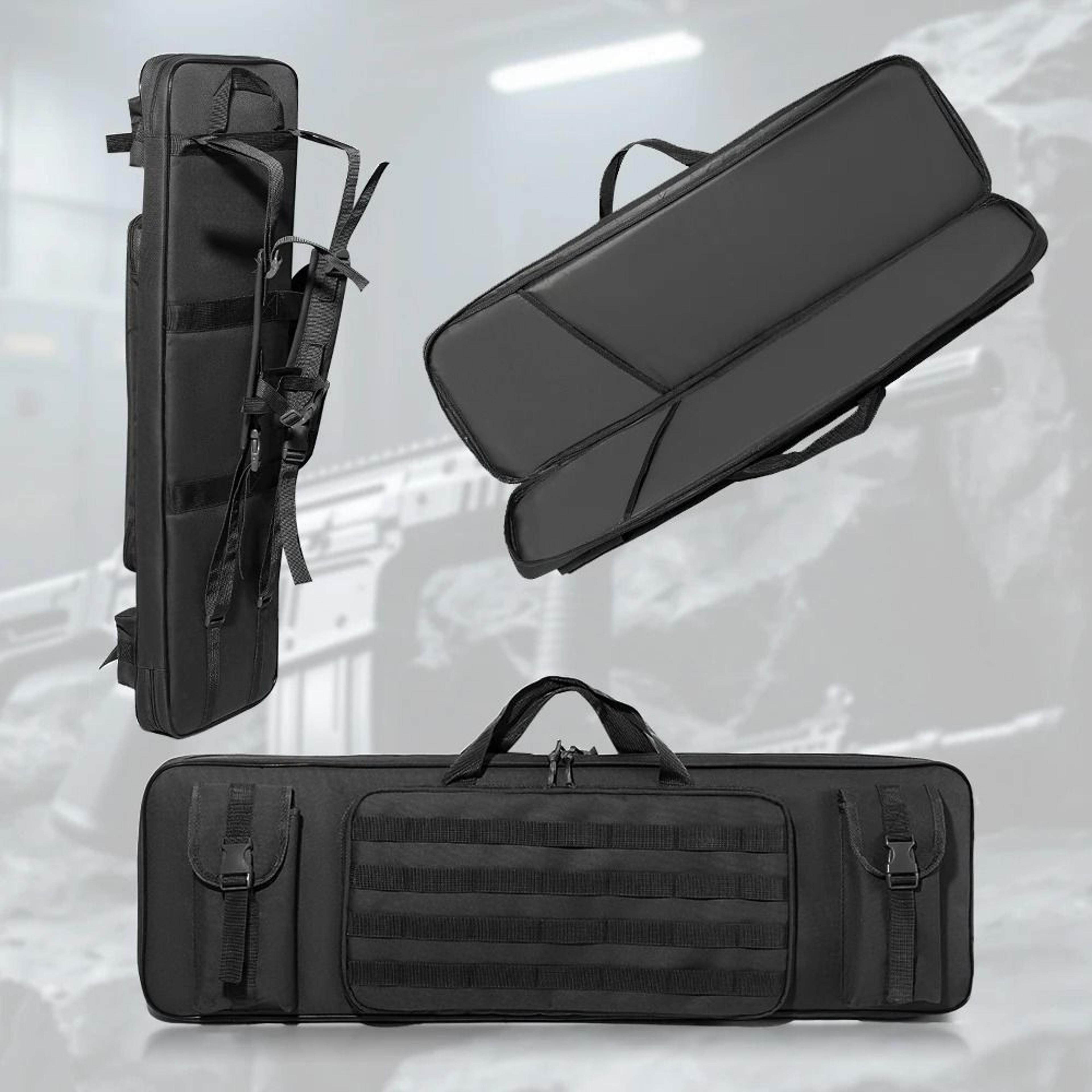 double rifle case gun bag backpack sniper carbine airsoft shooting carry shoulder bag
