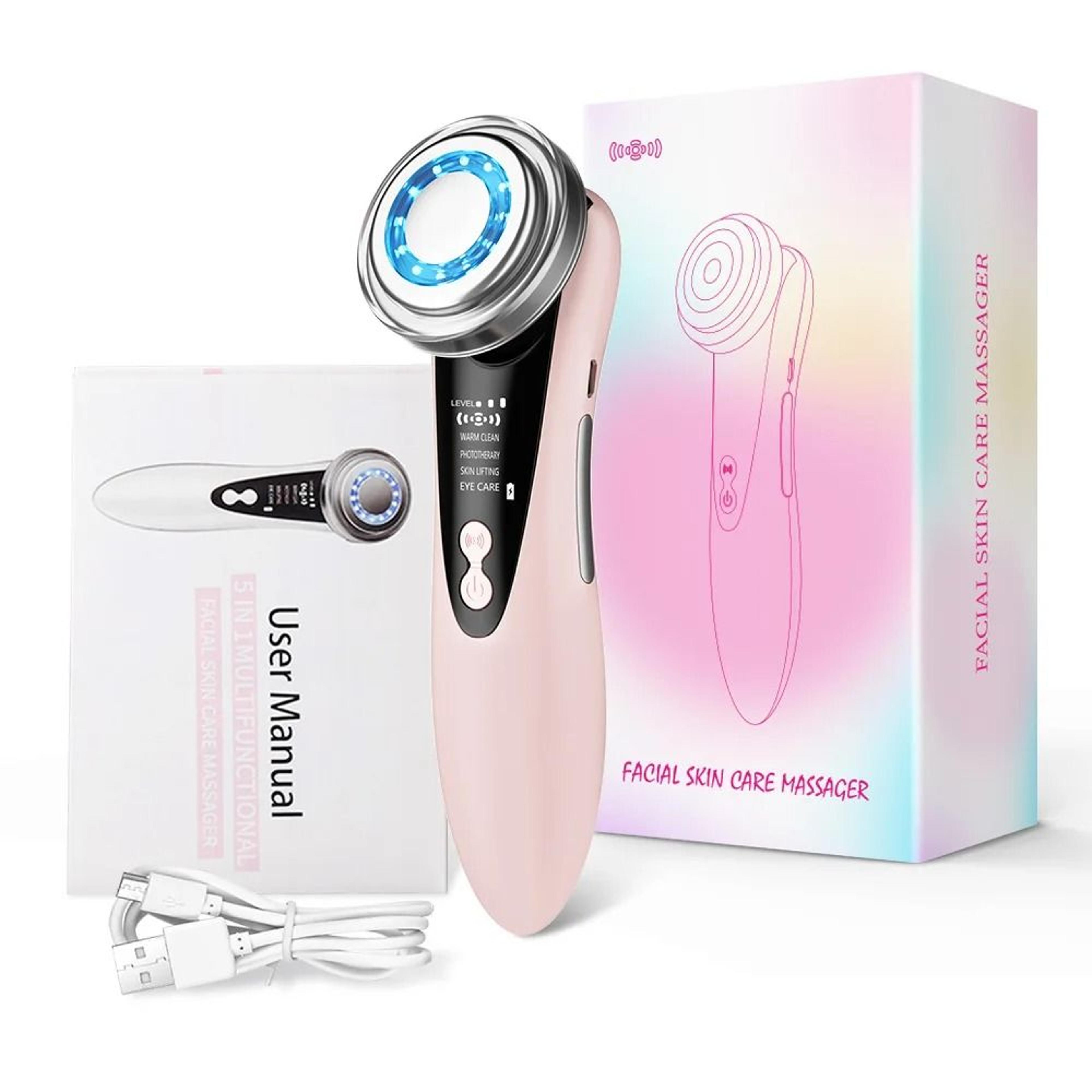4 in 1 rf ems facial massager for skin firming and double chin removal