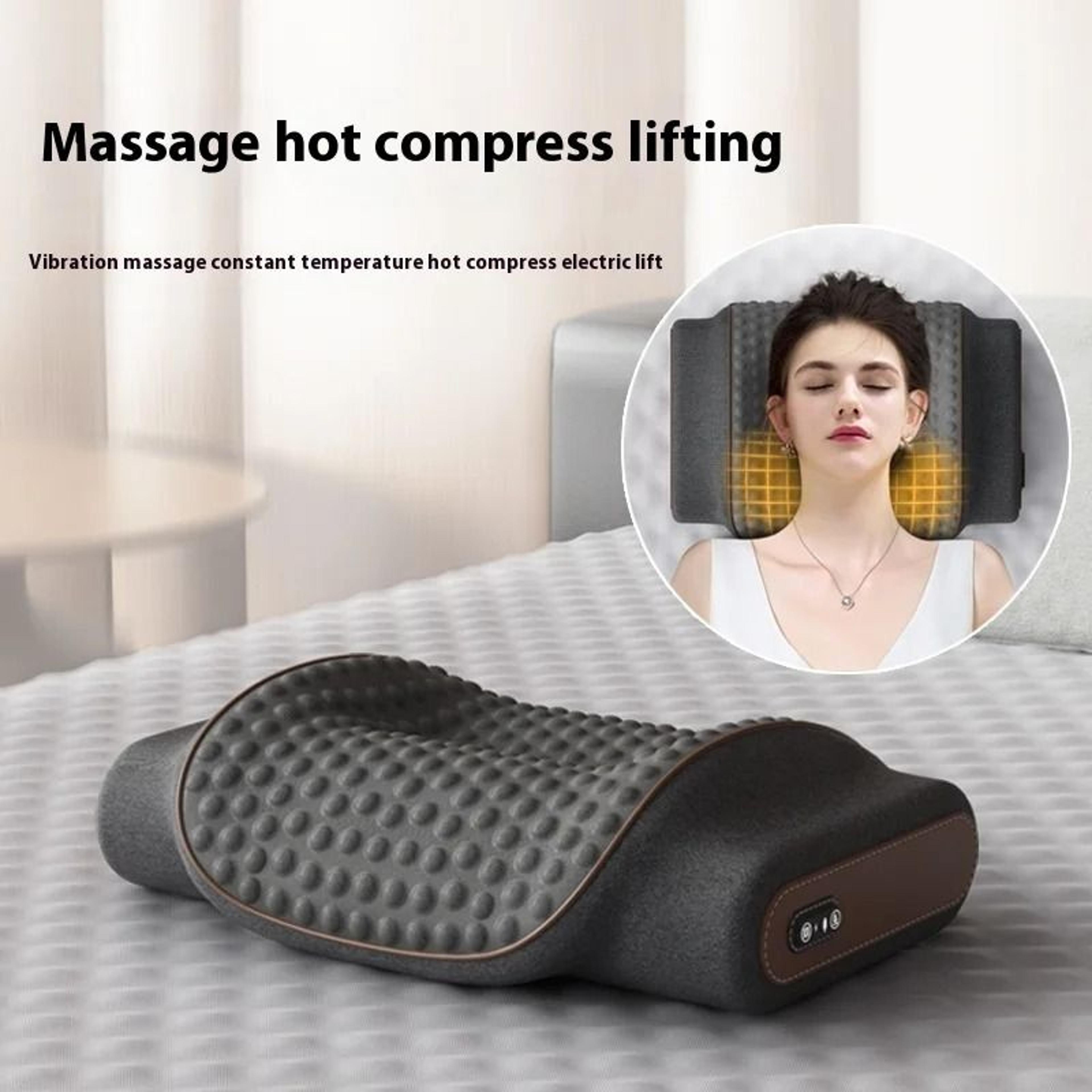 smart neck massage pillow with airbag kneading and heat therapy