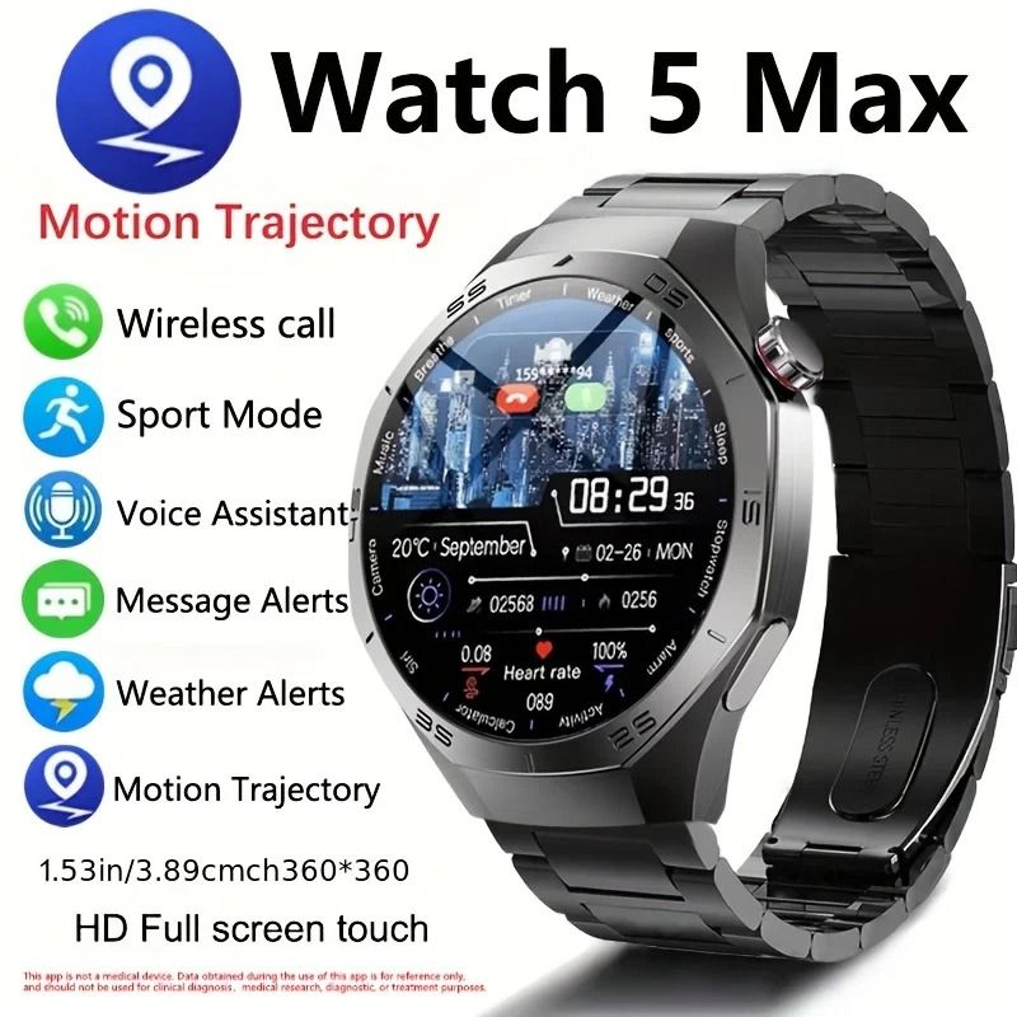 smart watch gps motion trajectory heart rate bluetooth call waterproof
