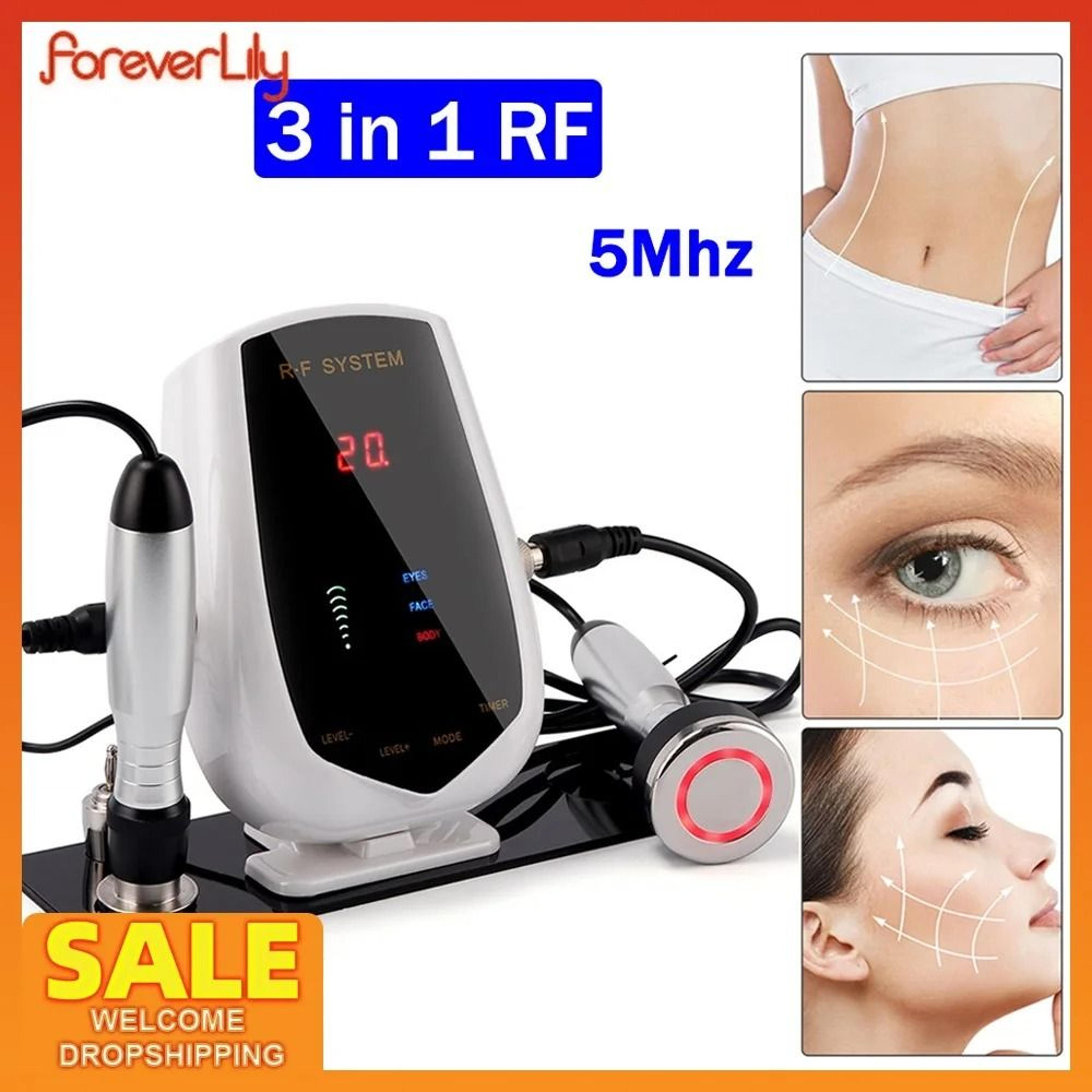 5mhz rf tripolar face eye body skin rejuvenation lifting wrinkle removal device