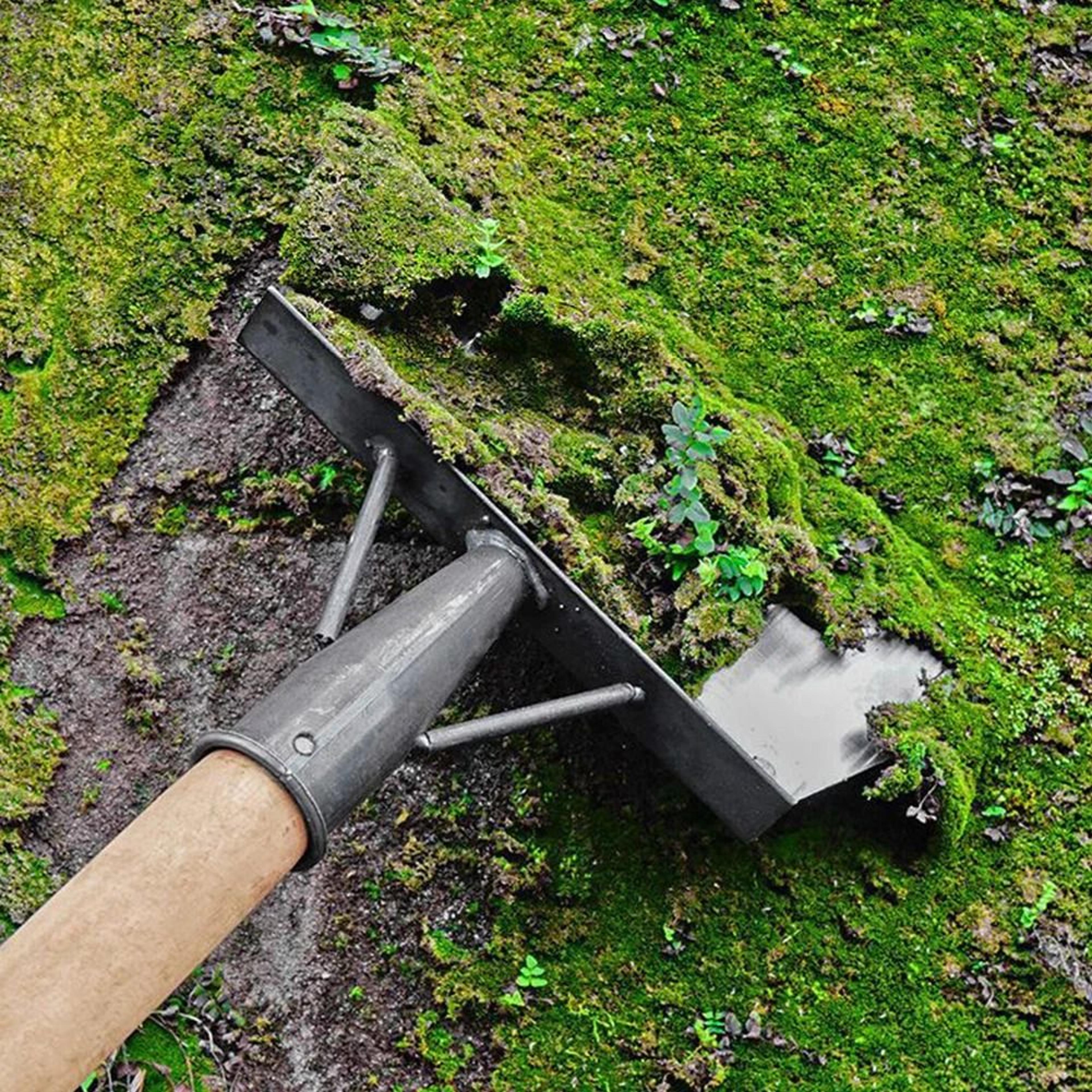 multifunctional outdoor cleaning shovel saw blade steel flat head shovel efficient garden weeds moss tool