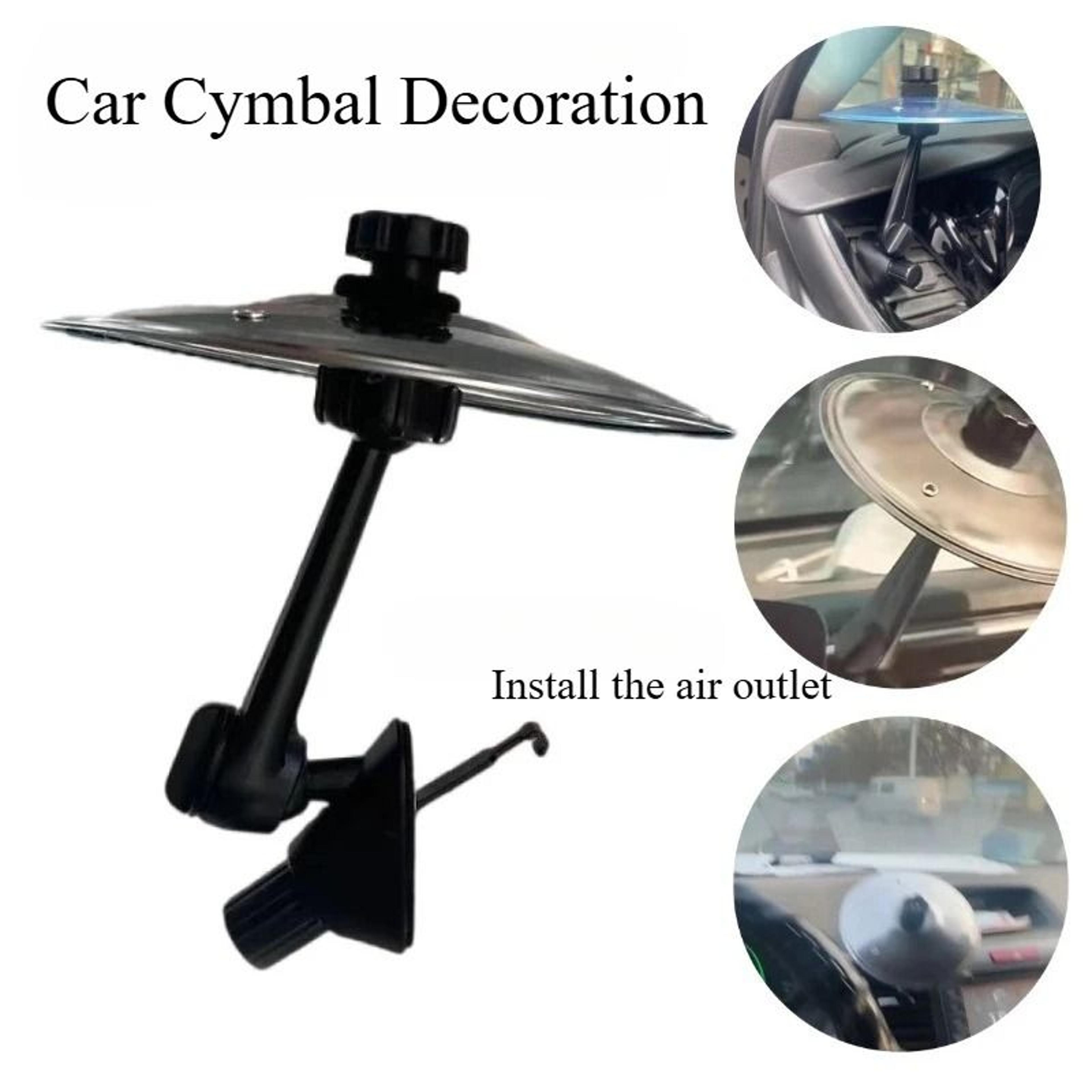 portable car handheld cymbal air vent decoration with drum design