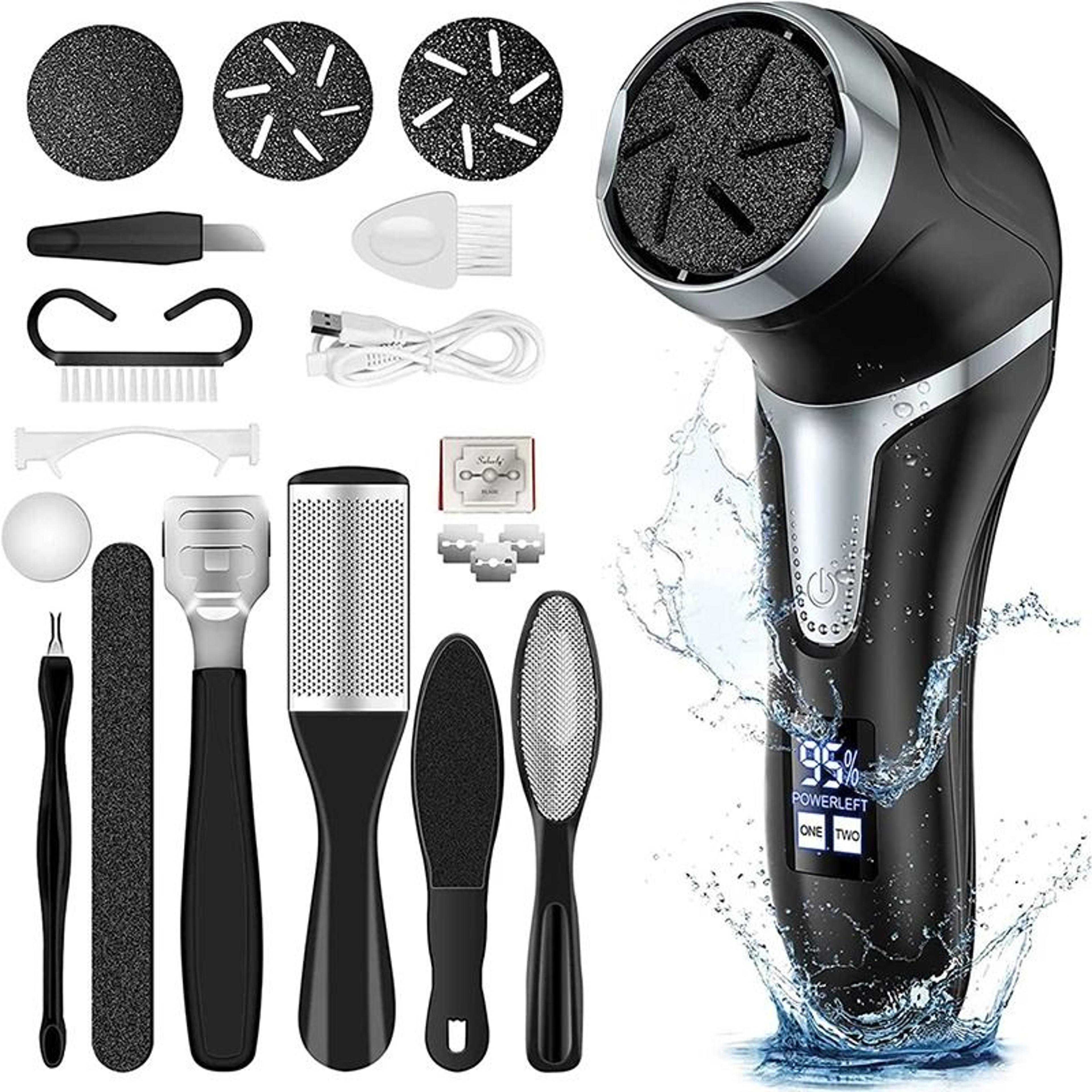 electric pedicure foot file callus remover for cracked heels and dead skin care