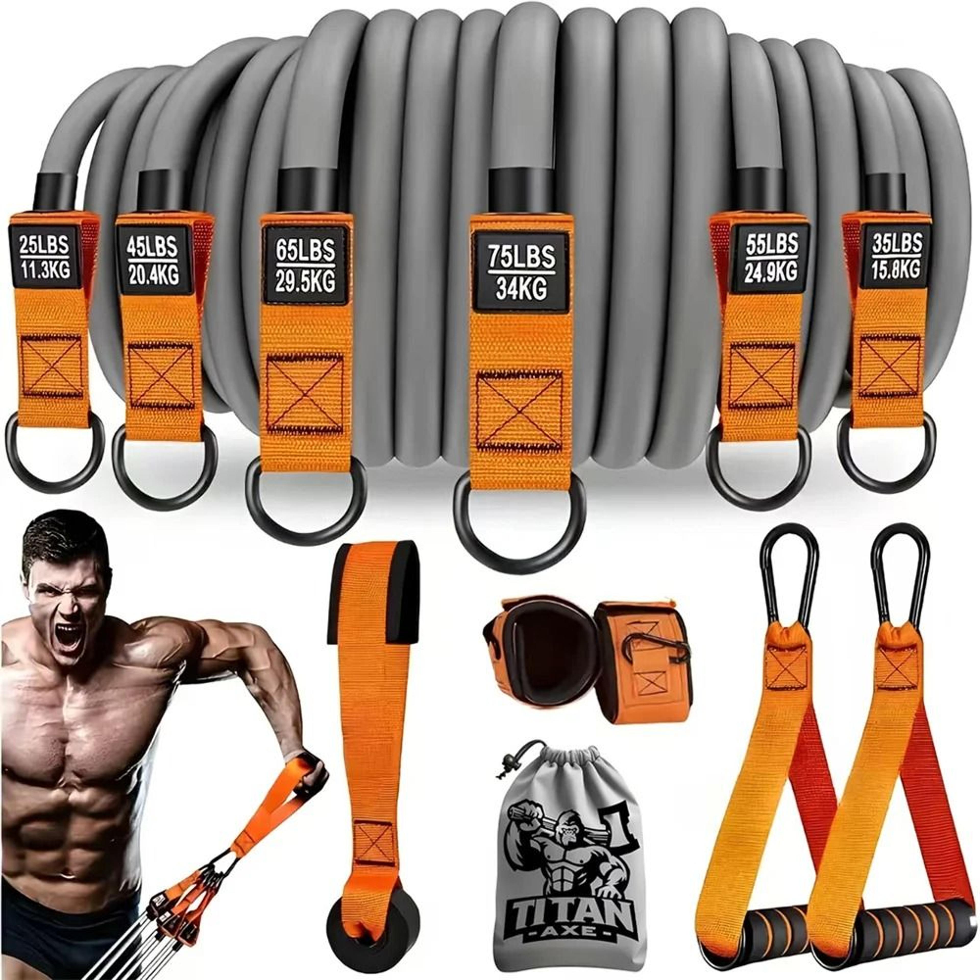 advanced resistance belt set with handles for strength training and home gym workouts