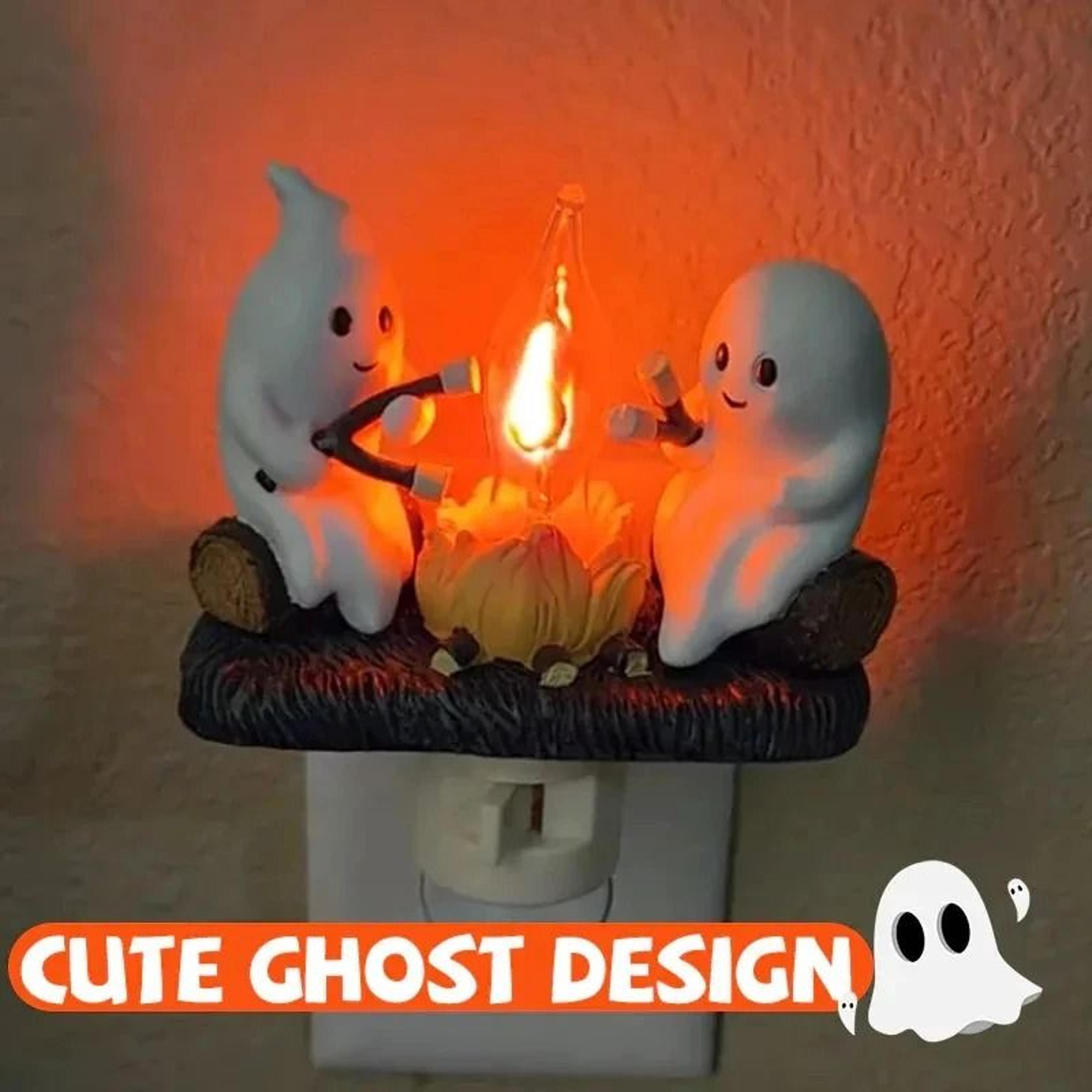 ghost campfire flickering 3d led simulation bonfire night light