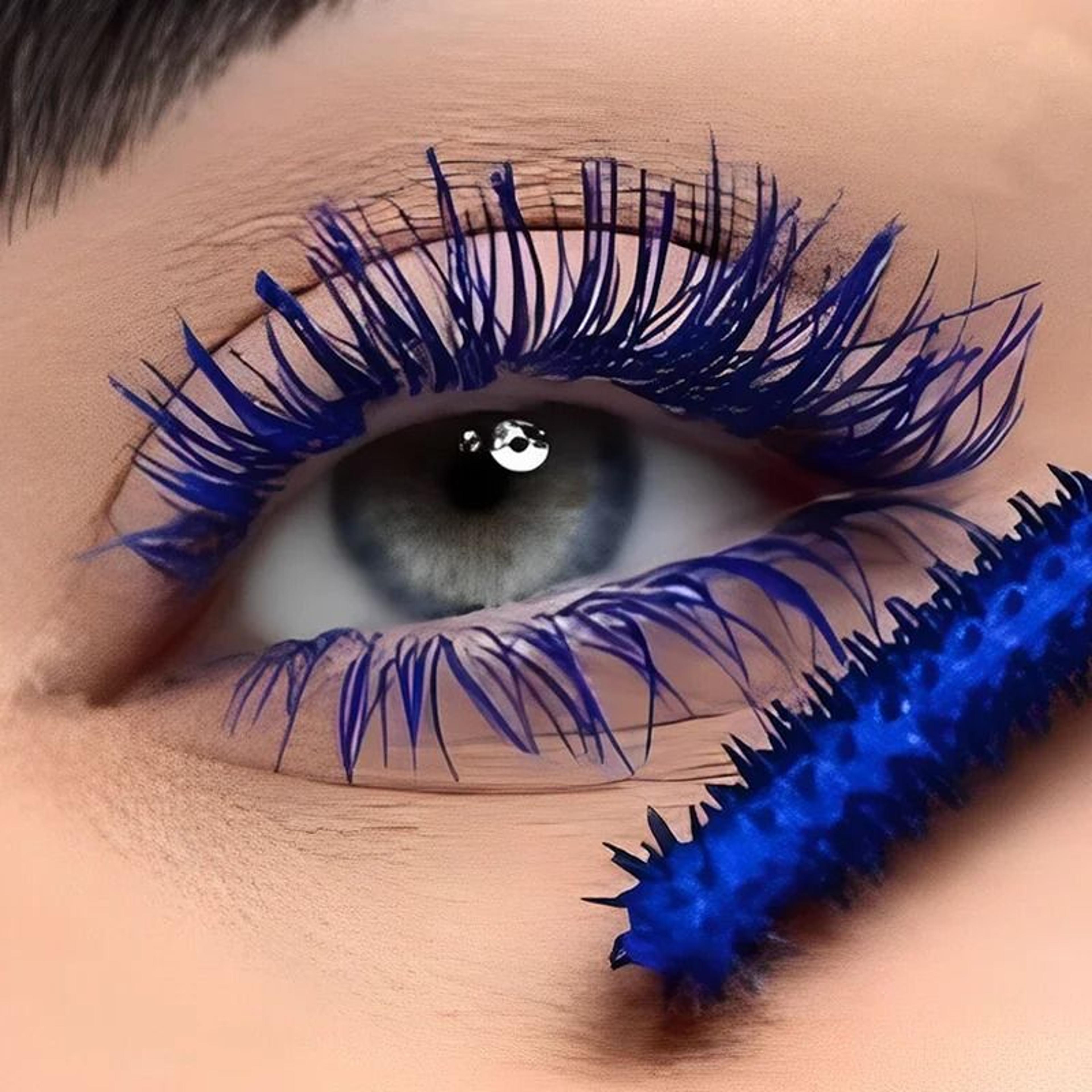 colorful eyelash mascara lengthening curling makeup glitter diamond effect