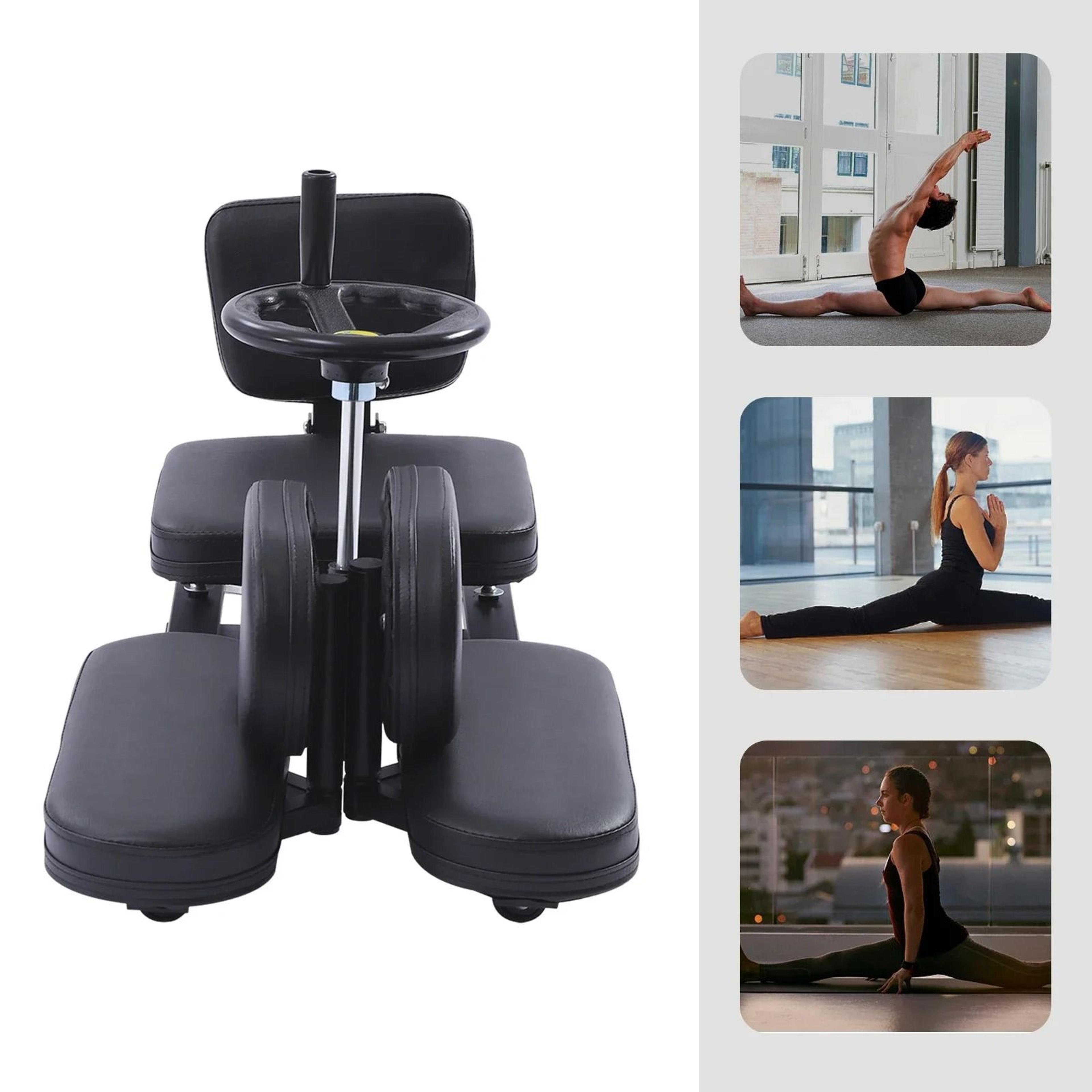 3 bar leg stretching machine heavy duty flexibility trainer 1.6 m for ballet yoga & home fitness