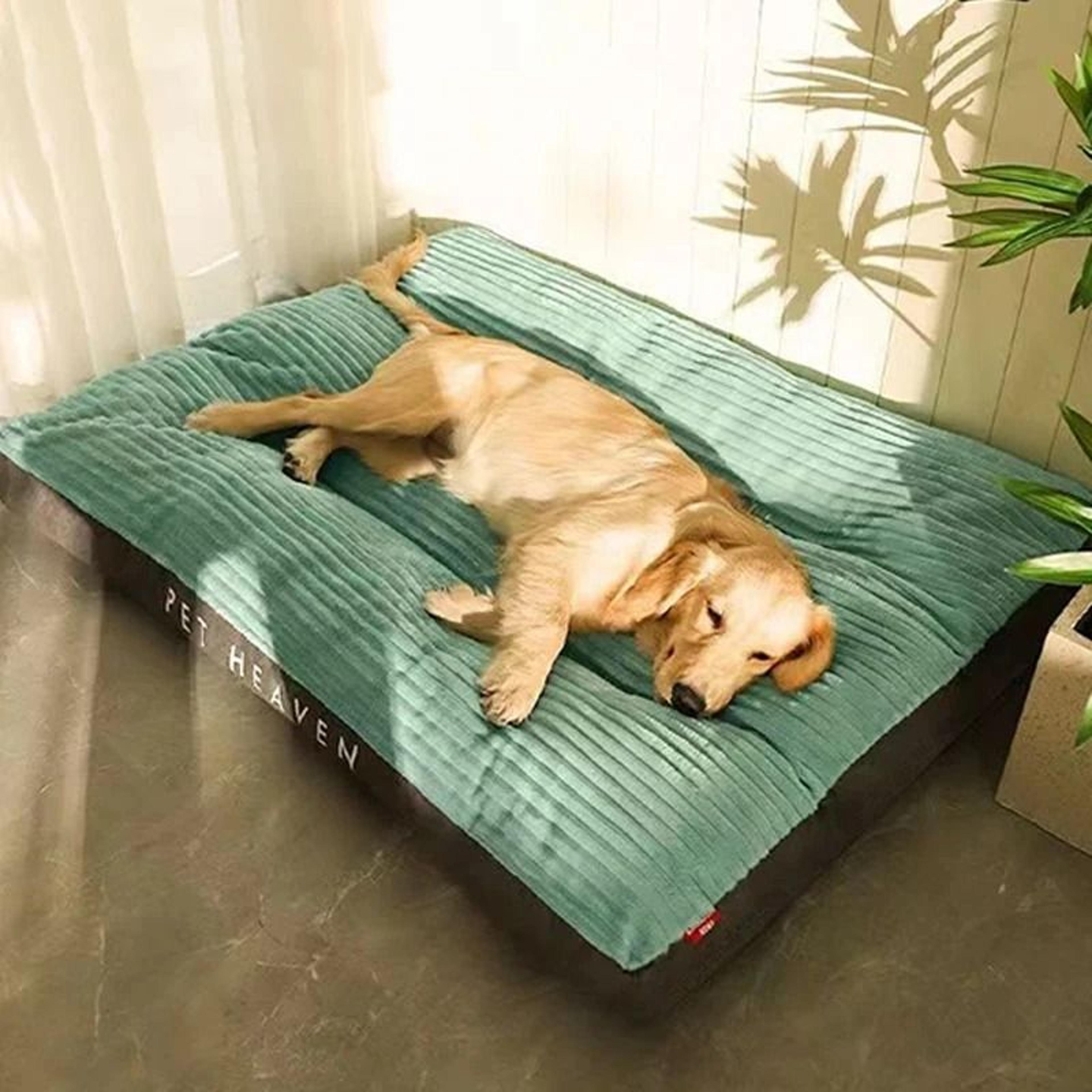winter warm pet dog bed soft corduroy mat detachable washable puppy sofa
