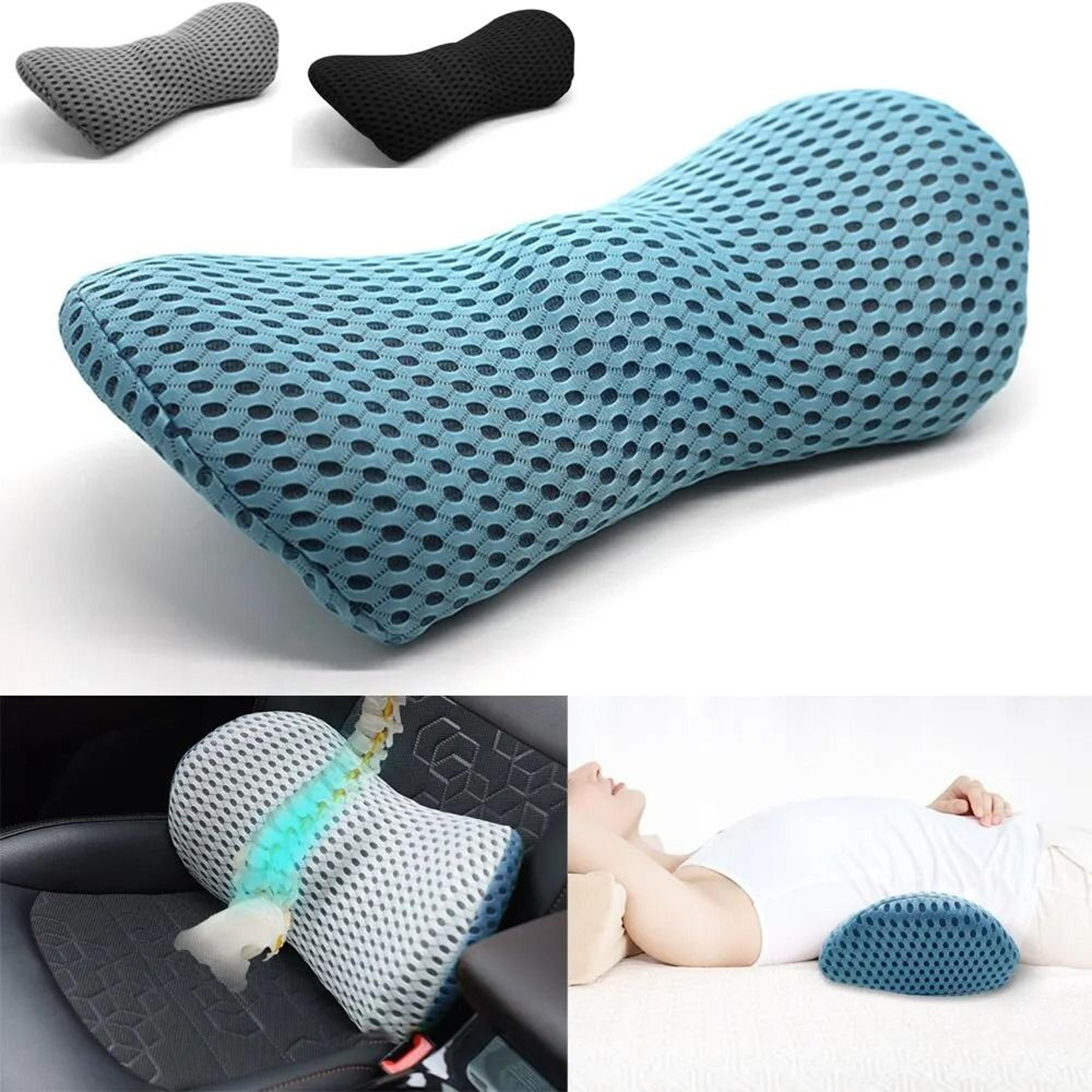 breathable memory foam lumbar cushion for car seat bed and office